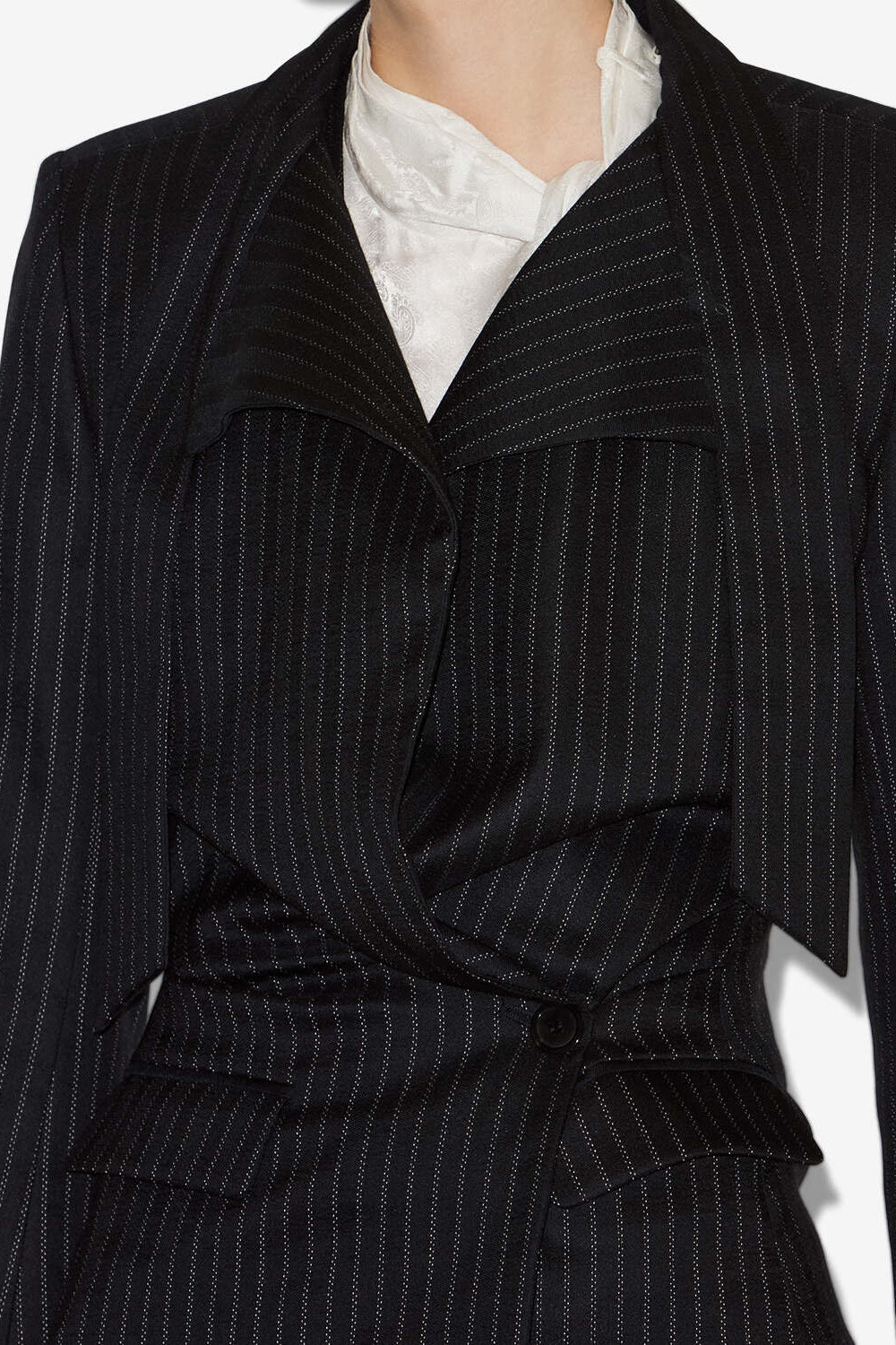Chaqueta de traje a rayas de tenis nelvia - Negro - Woman - 3