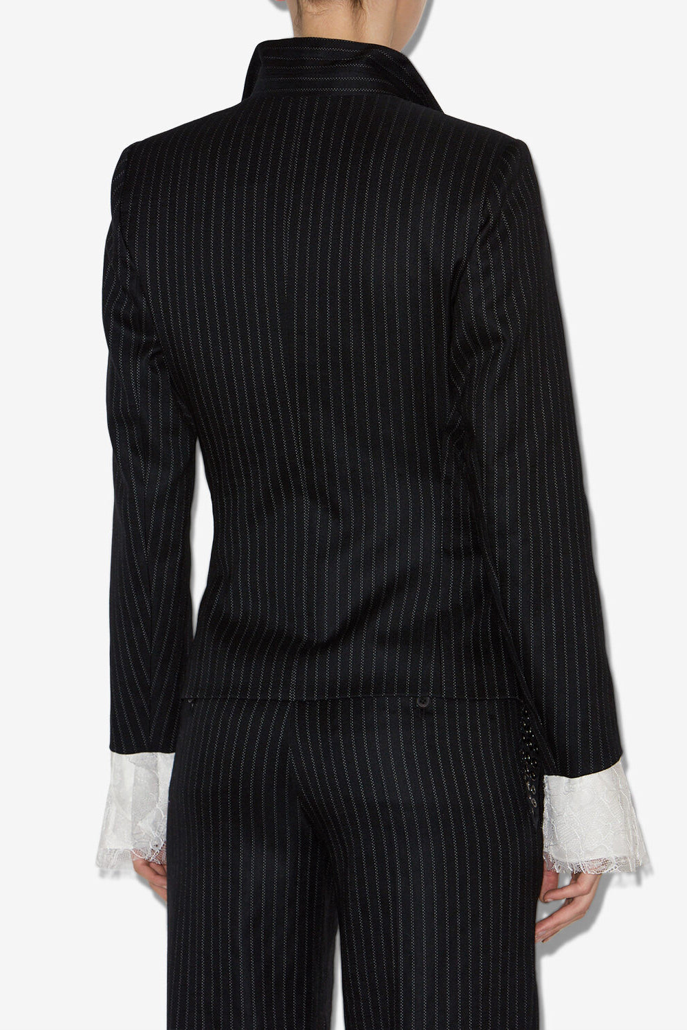 Chaqueta de traje a rayas de tenis nelvia - Negro - Woman - 5