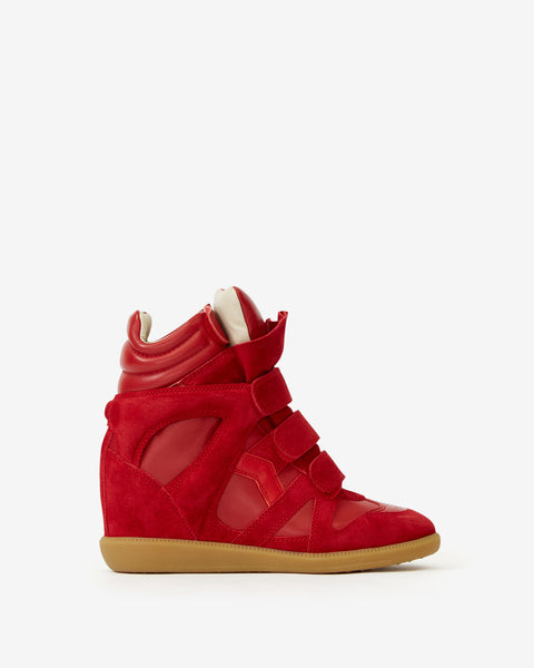 追跡あり★ISABEL MARANT☆スエードロゴスニーカー 25PBK0010FA-C1E02S-70RD-
