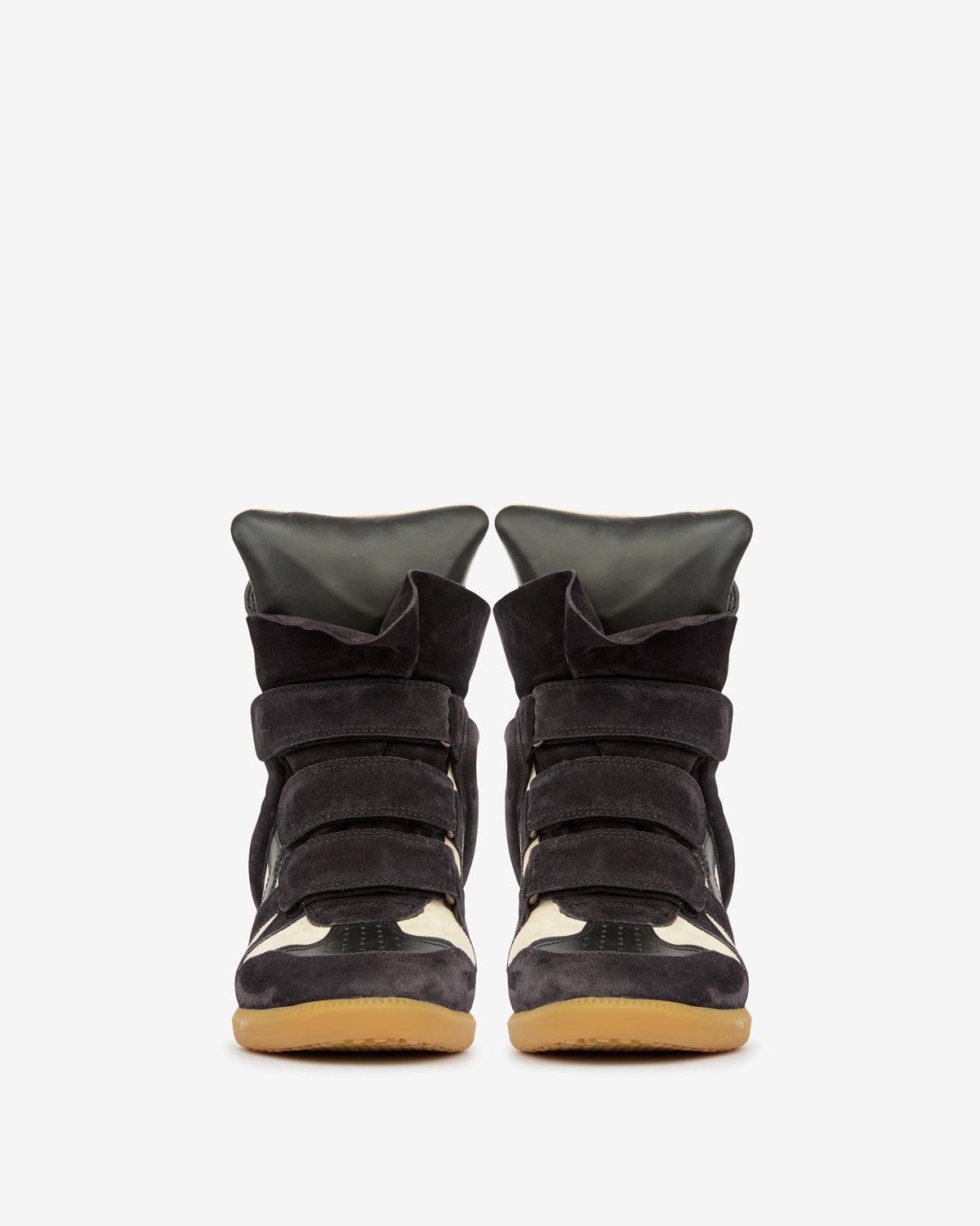 Bekett カーフスエードレザー製 プラットフォームスニーカー - Faded black/chalk - Woman - 4