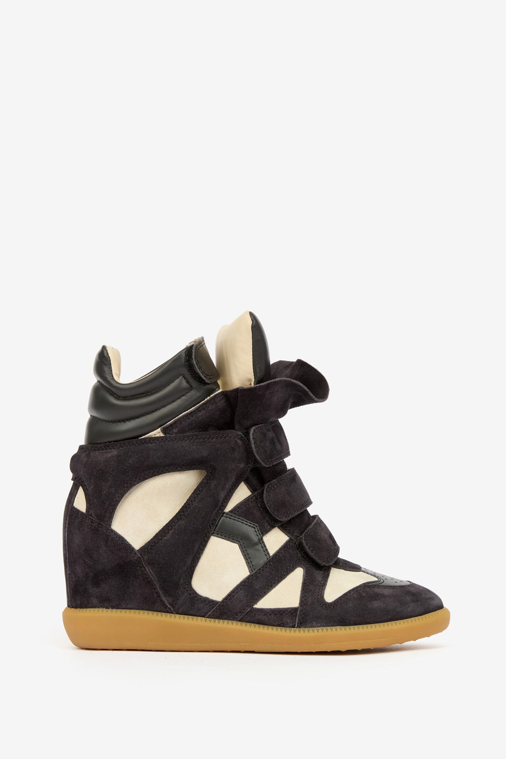 Bekett カーフスエードレザー製 プラットフォームスニーカー - Faded black/chalk - Woman - 1
