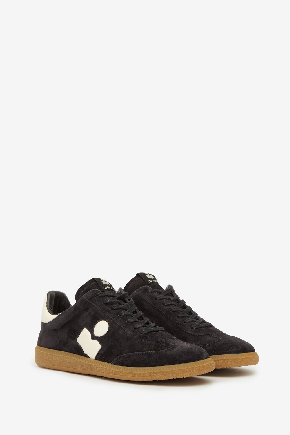 Sneakers bryce basse in pelle di vitello scamosciata - Faded black/chalk - Woman - 3