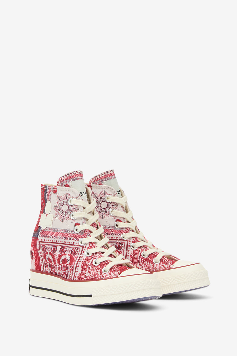  isabel marant x converse chuck wedge ウェッジスニーカー - Vanilla/ice/red/black - Woman - 3