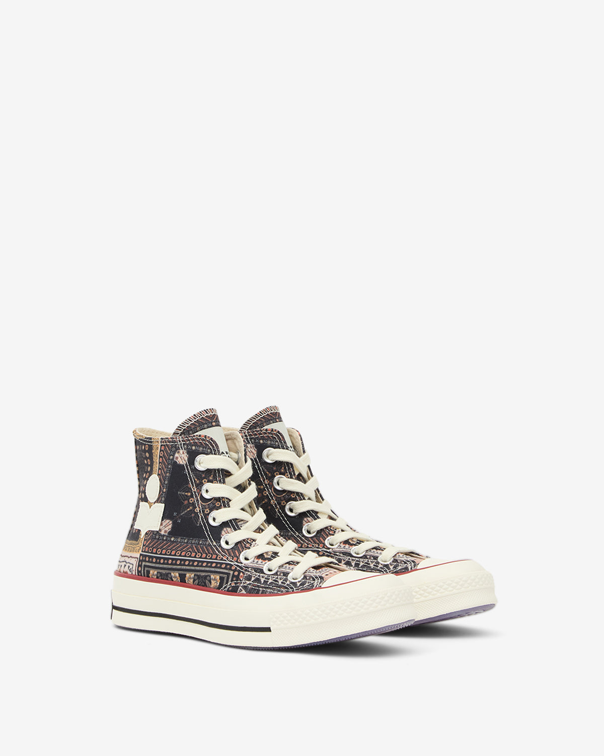 Unisex sneakers chuck 70 hi Woman Black/vanilla ice/red 2