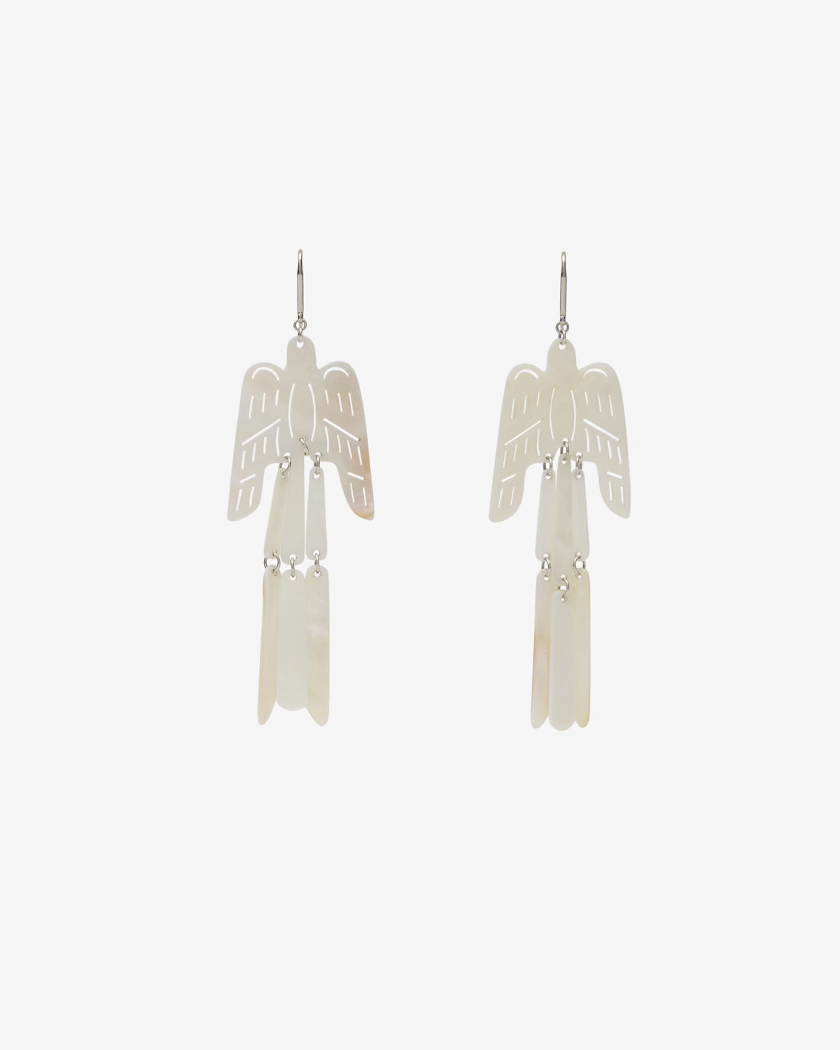 Cholena earrings Woman White and silver 3