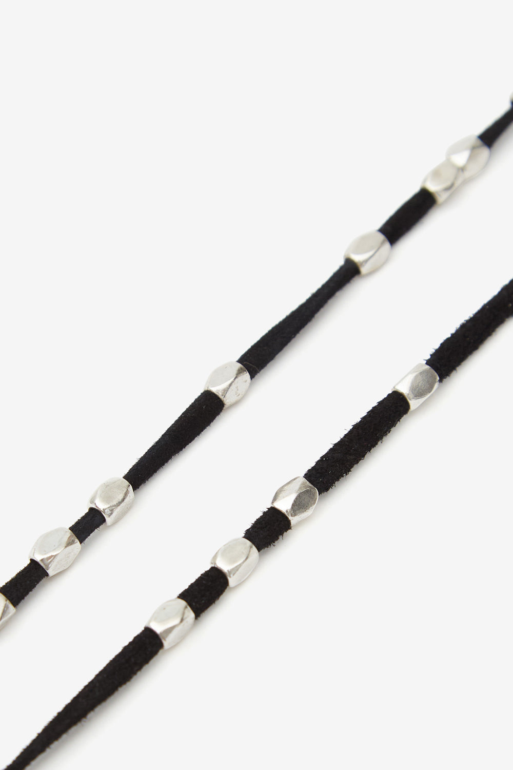 Kachina soft leather and metal bracelet - Black and silver - Woman - 2