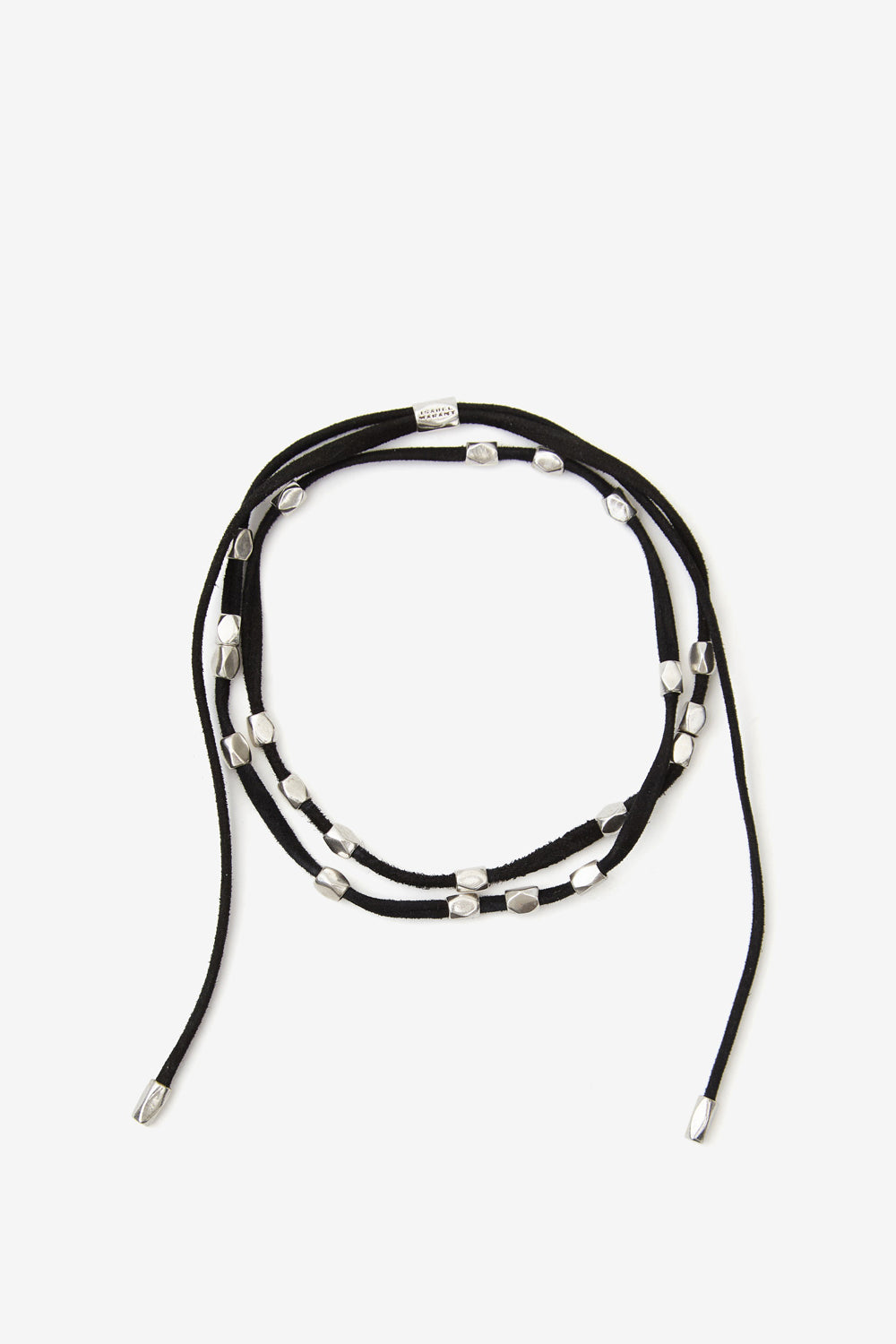 Kachina soft leather and metal bracelet - Black and silver - Woman - 1