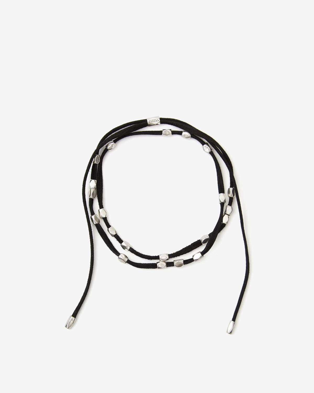 Pulsera kachina de cuero y metal - Black and silver - Woman - 1