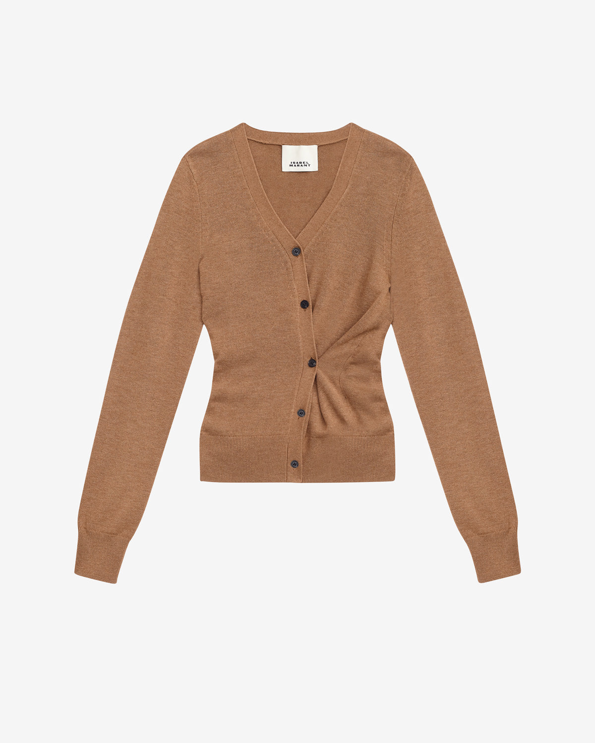 Cardigan twisté carline en maille - Camel - Woman - 5