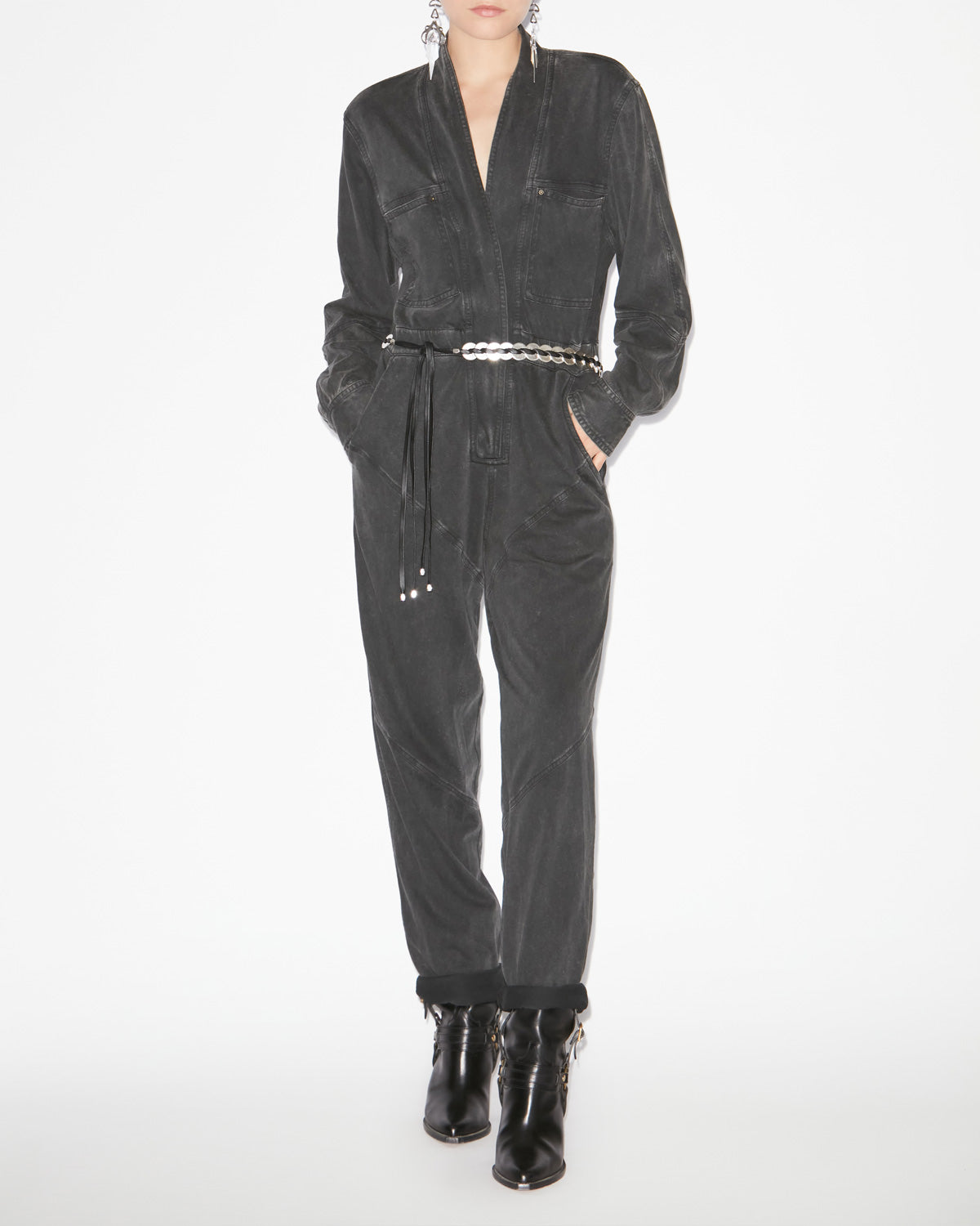 Jumpsuit remady Woman Schwarz gewaschen 4