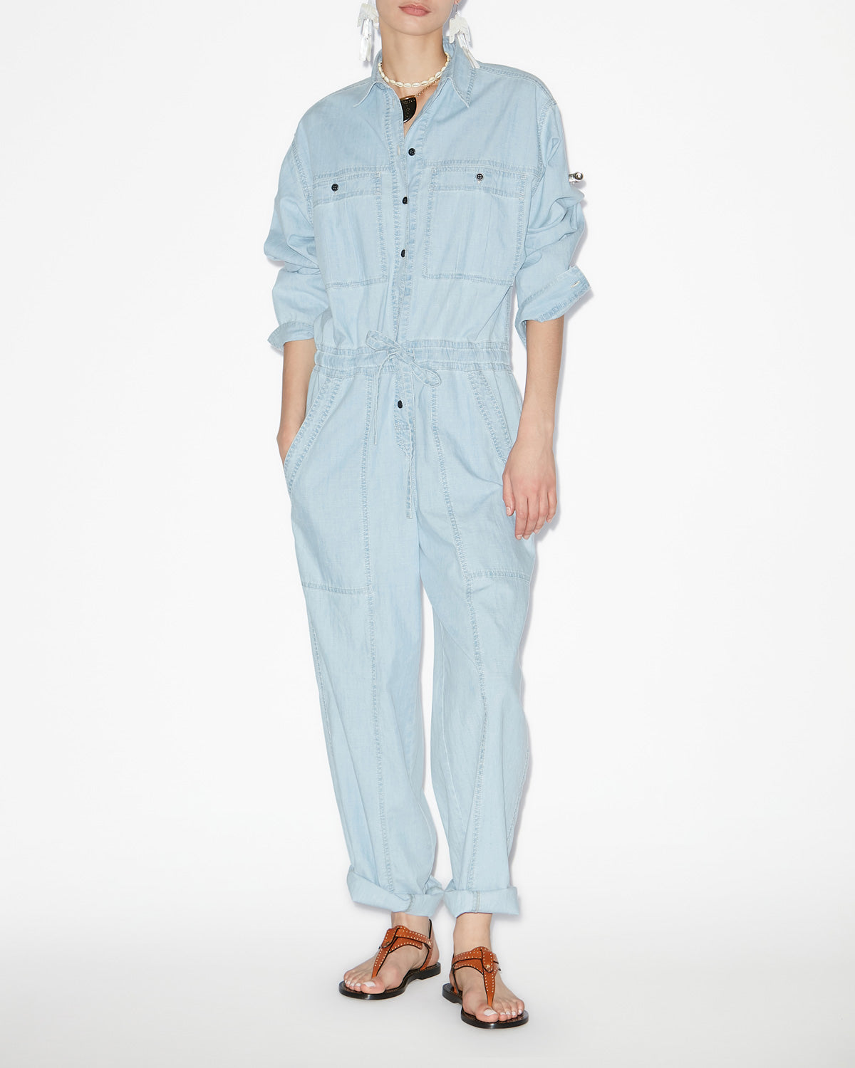 Valena jumpsuit Woman Light blue 4