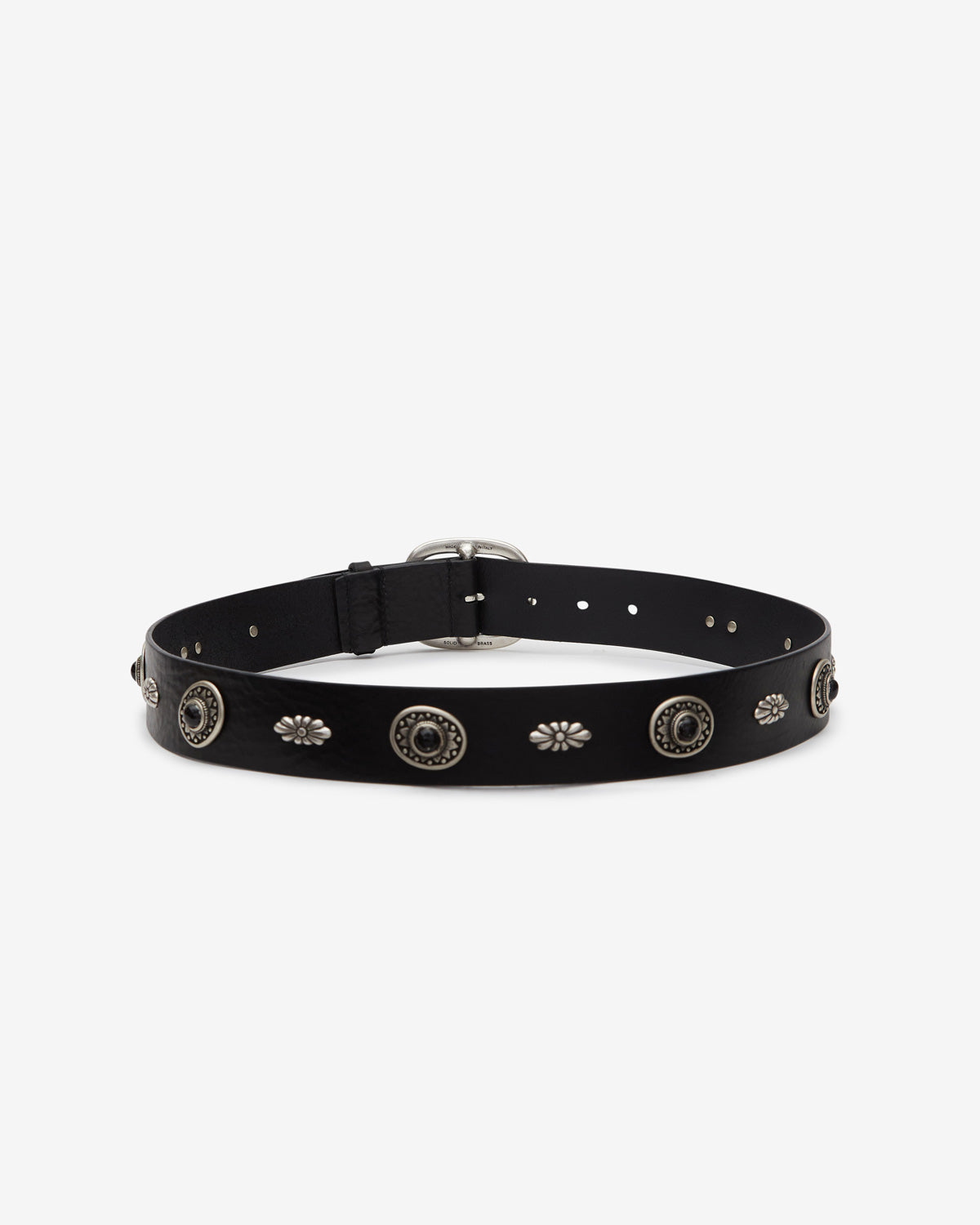 Ceinture western studs Man Noir 1