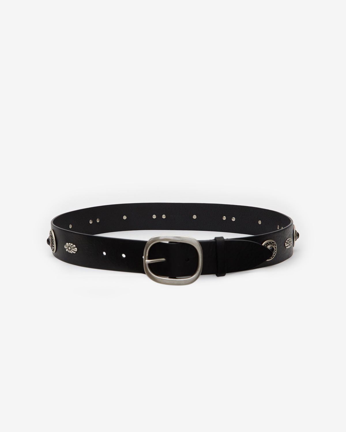 Western studs belt Man Black 1