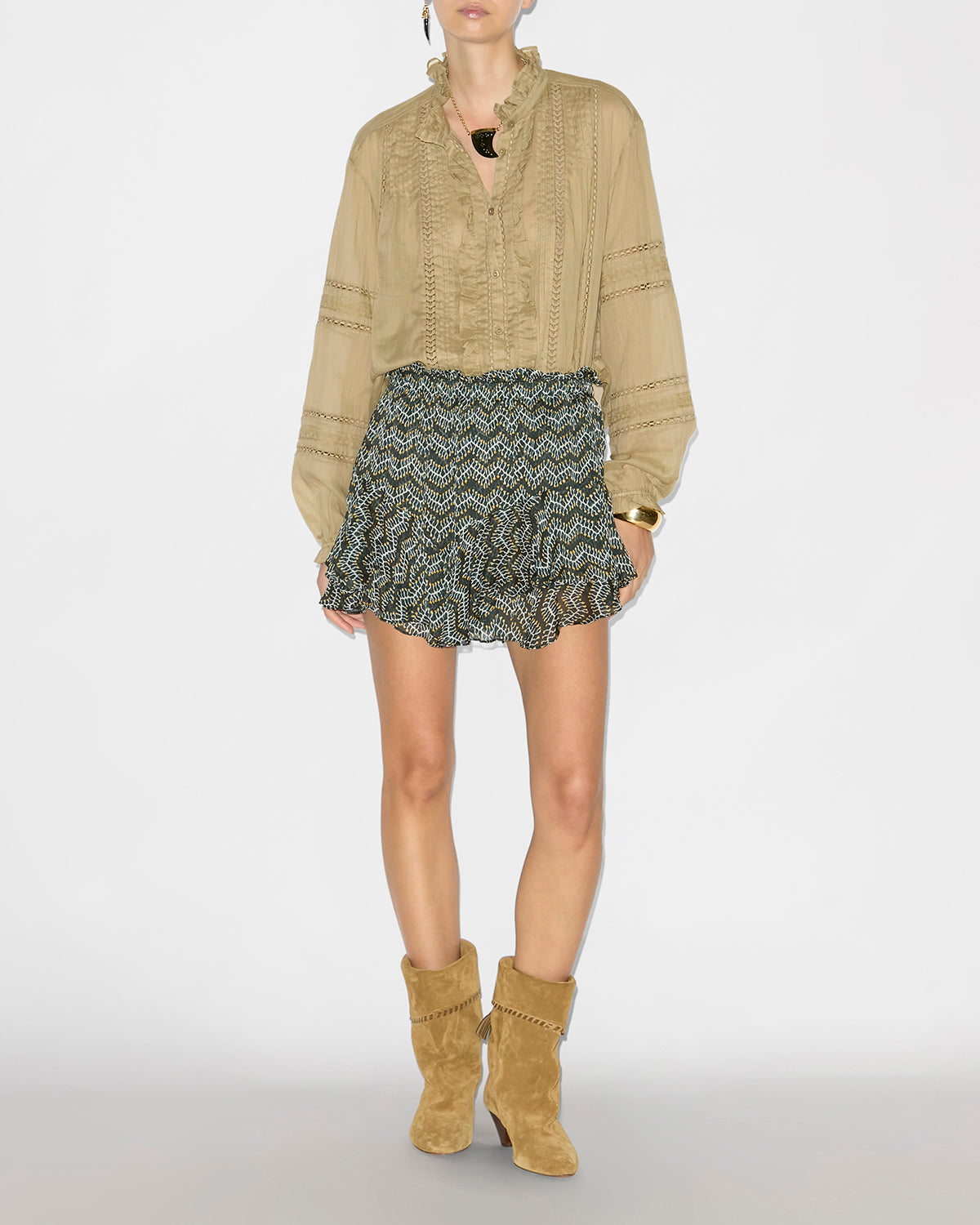 Valda シャツ Woman Light khaki 4