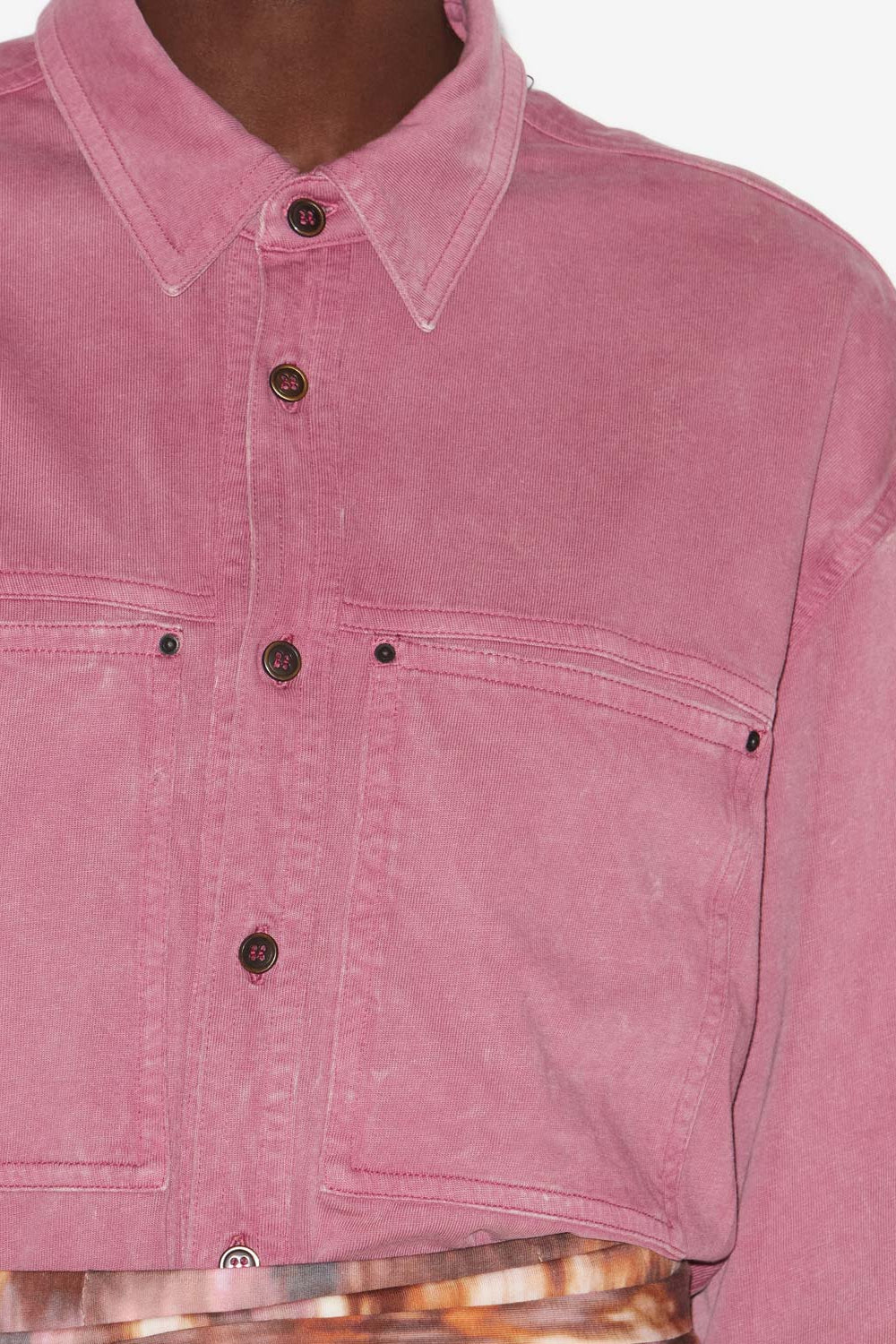 Raquel faded jersey shirt - Pink - Woman - 3
