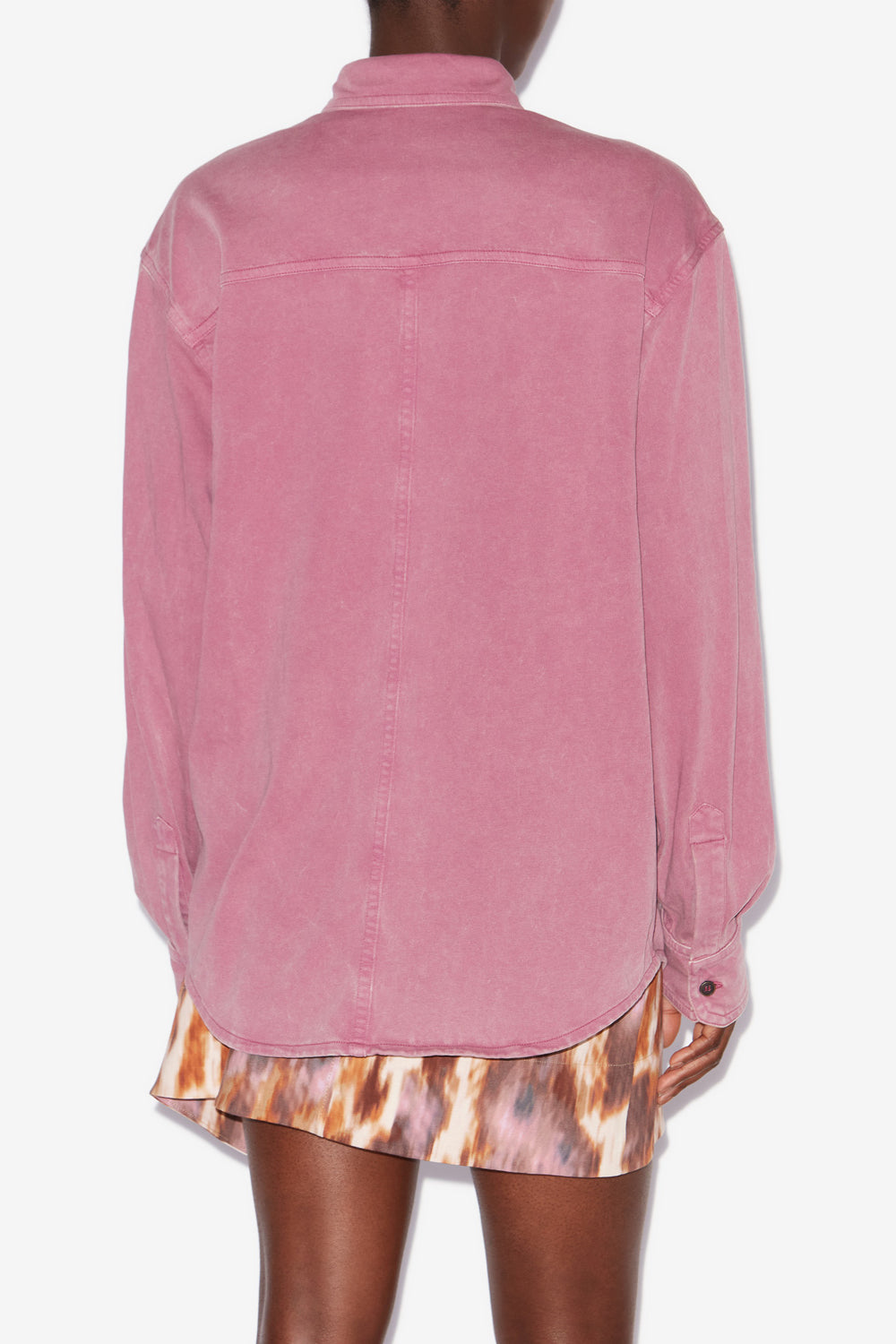 Raquel faded jersey shirt - Pink - Woman - 5