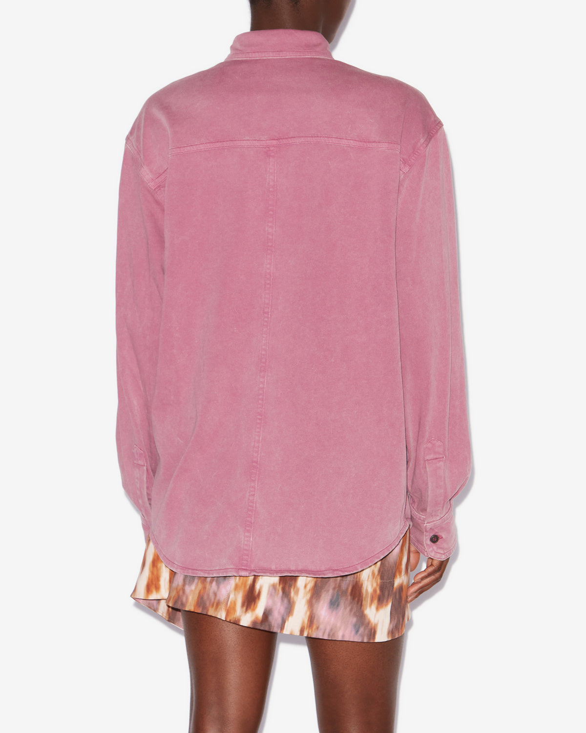 Camicia raquel in jersey délavé - Rosa - Woman - 4