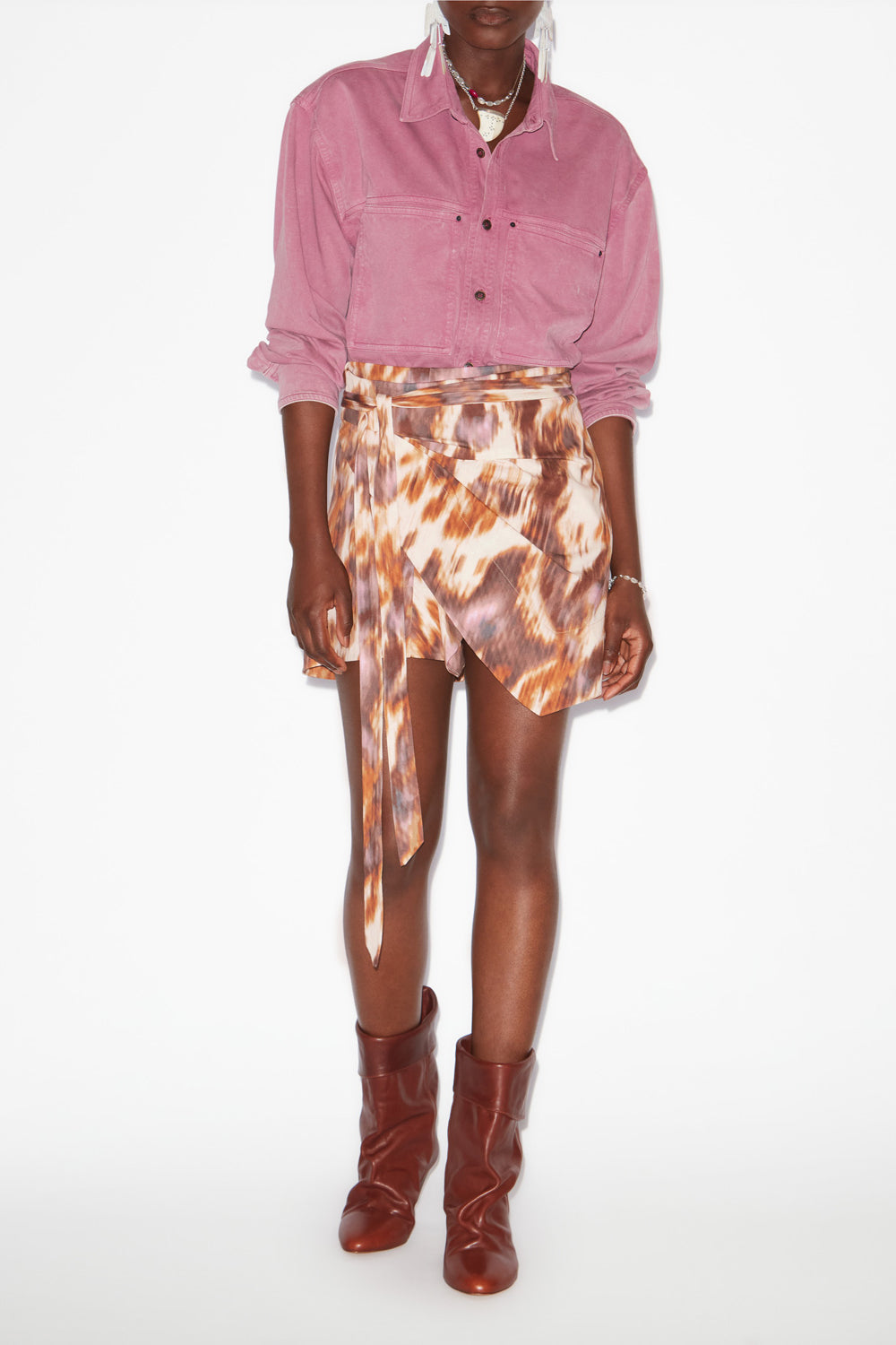 Raquel faded jersey shirt - Pink - Woman - 2