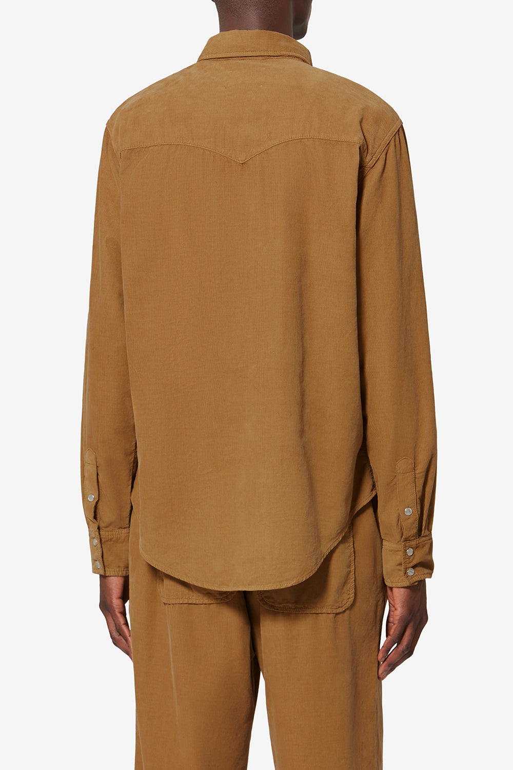 Vasco コーデュロイ ウエスタンシャツ - Light bronze - Man - 5