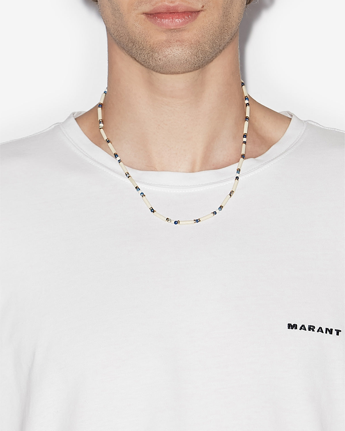 Huyani necklace Man Ecru 1