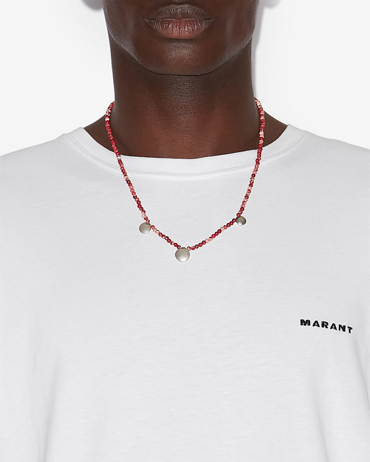 Collar adri Man Rio red-silver 1