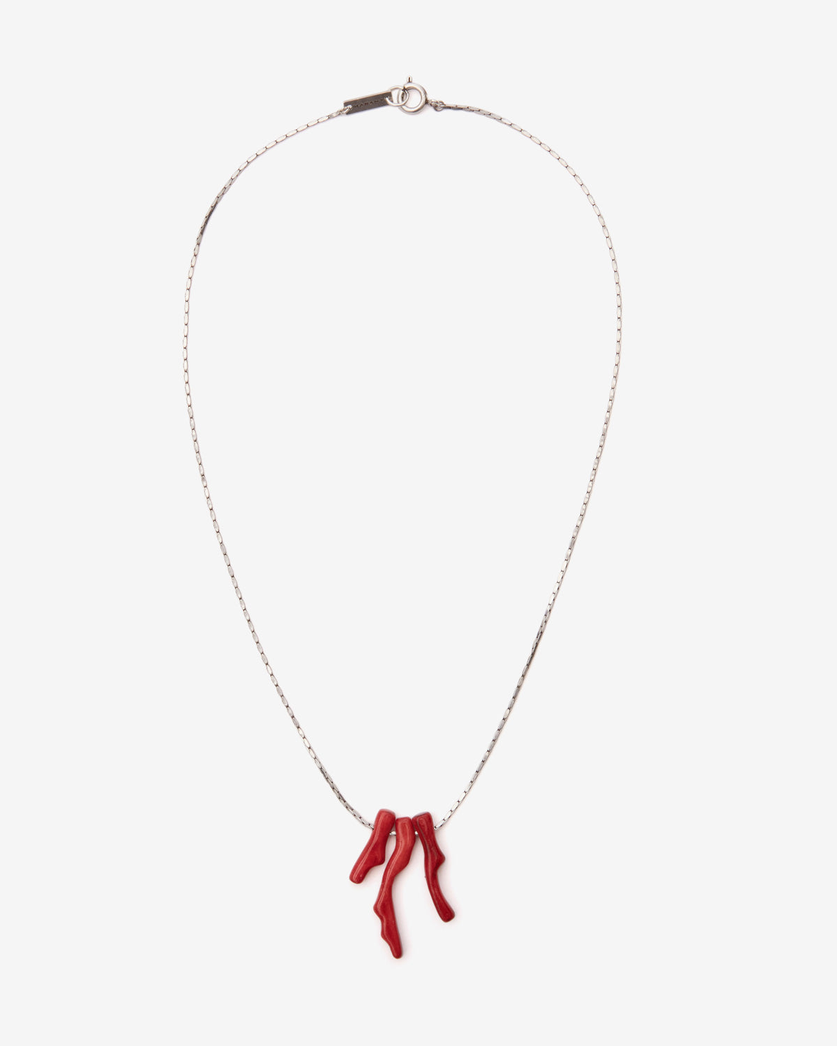 Collier jolan Man Rouge-argenté 1