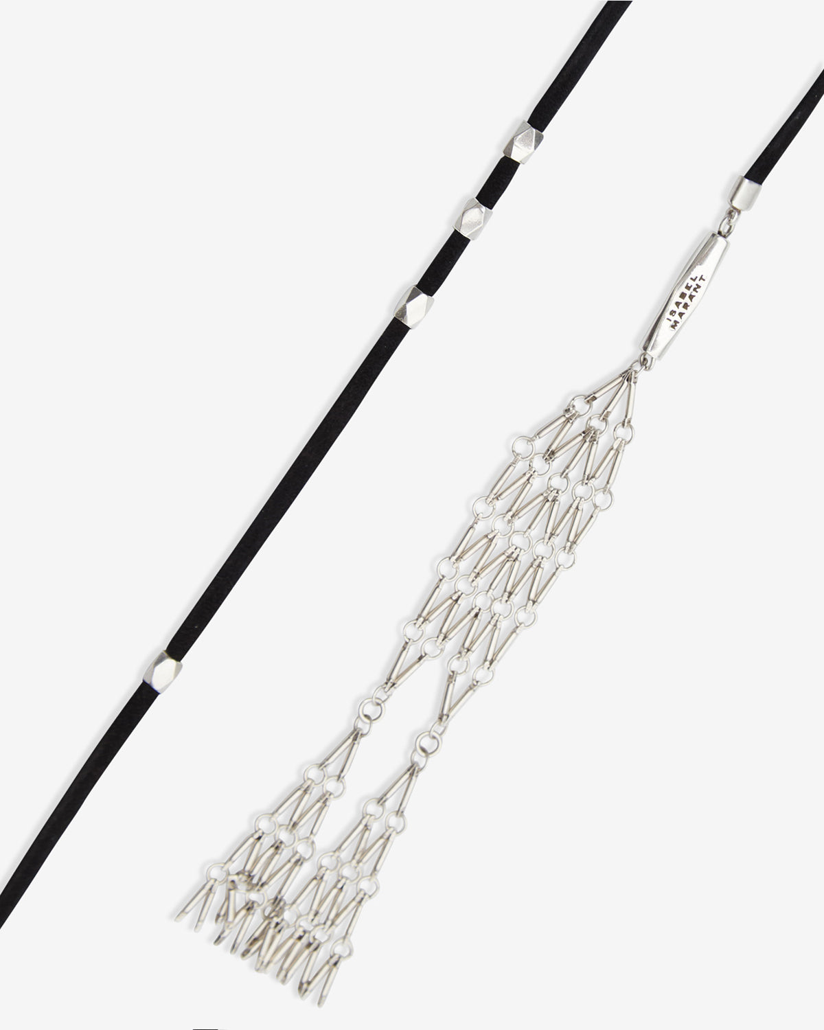 Kachina レザー＆メタル スカーフ - Black and silver - Woman - 2