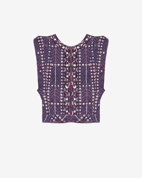 送料関税込み★ISABEL MARANT★Edwina リバーシブルベスト CERZA ベスト 女性 紫 | ISABEL MARANT 公式サイト