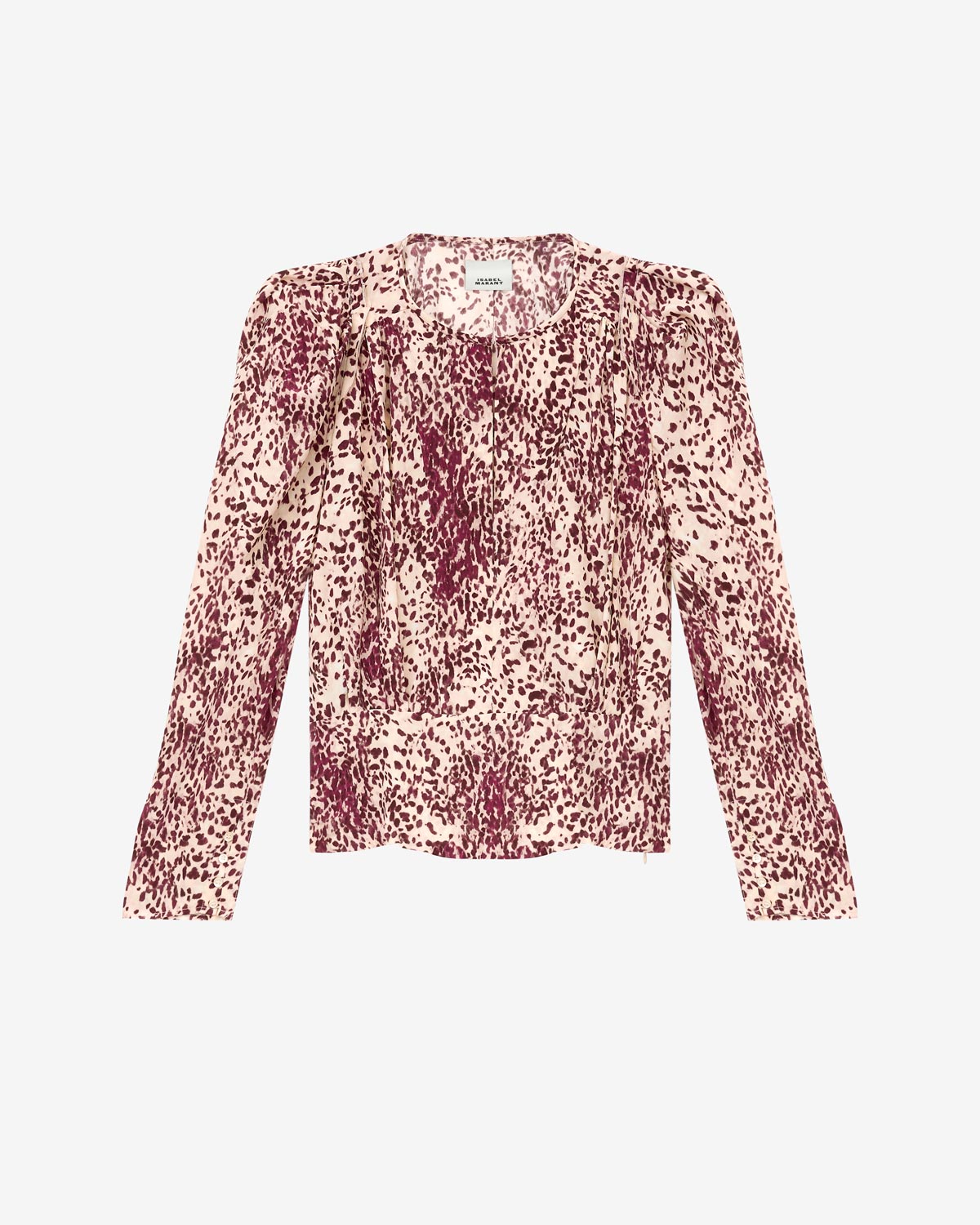 Blouse zarga Woman Violet-écru 4