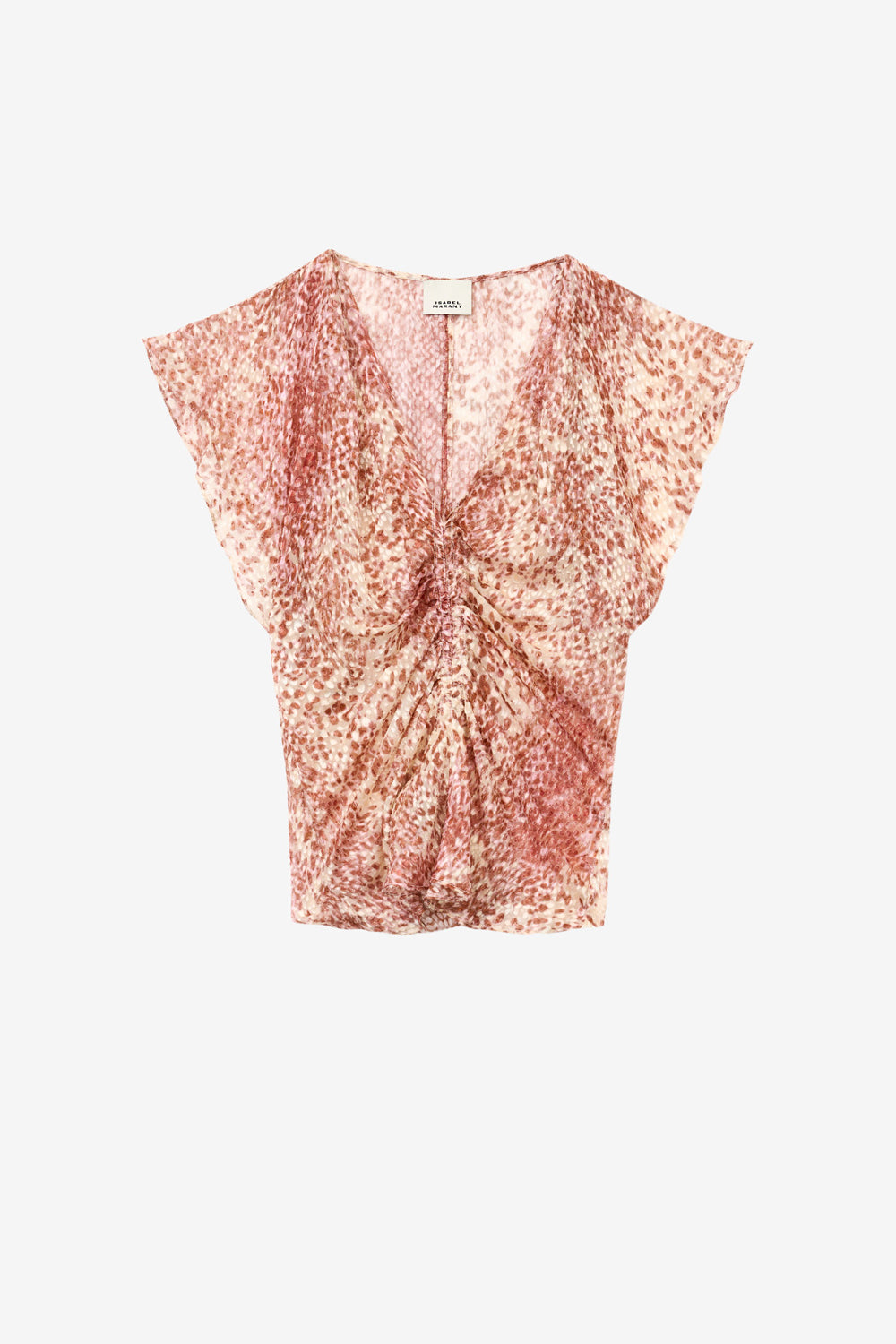 로네아 데보레 벨벳 플루이드 탑 - Light red/ecru - Woman - 1