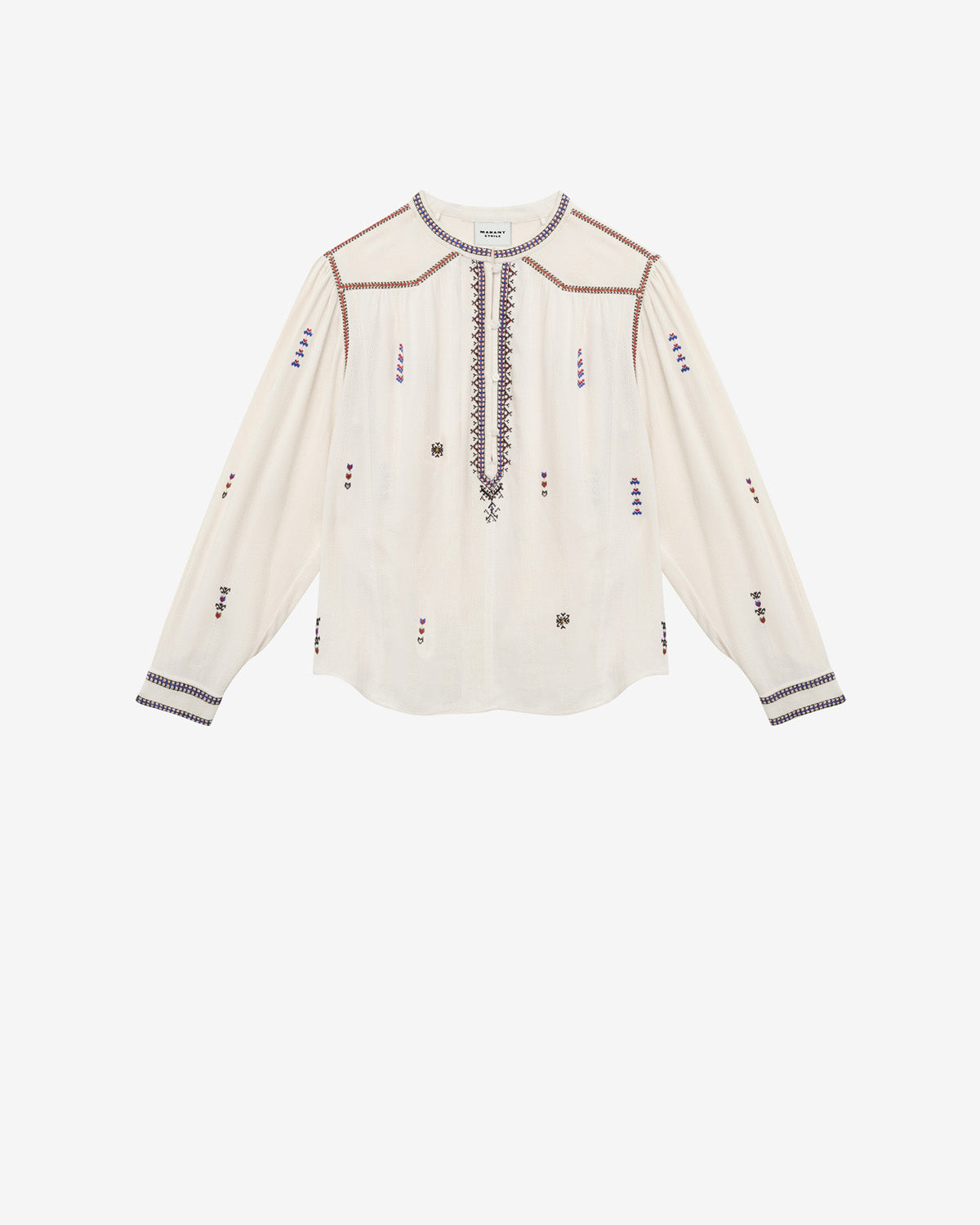 Pelson embroidered gauze blouse - Ecru - Woman - 5