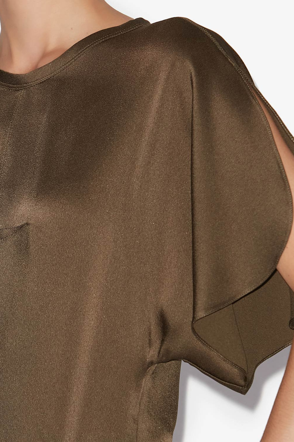 Karlita satin top - Bronze - Woman - 3