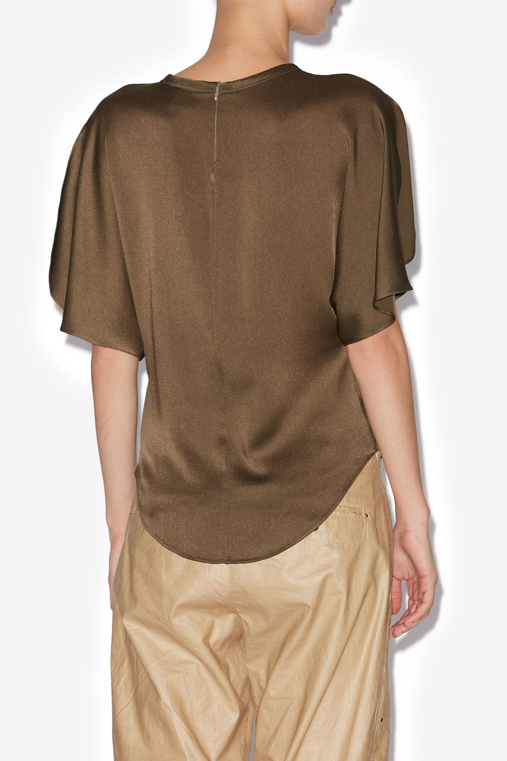 Karlita satin top - Bronze - Woman - 5