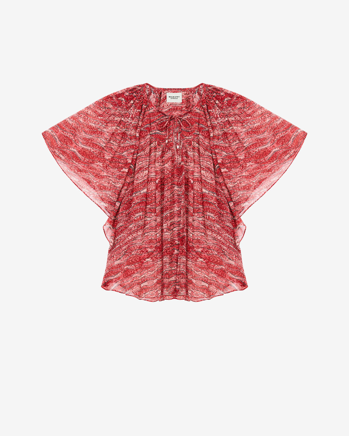 Neslya printed muslin top - Red - Woman - 5