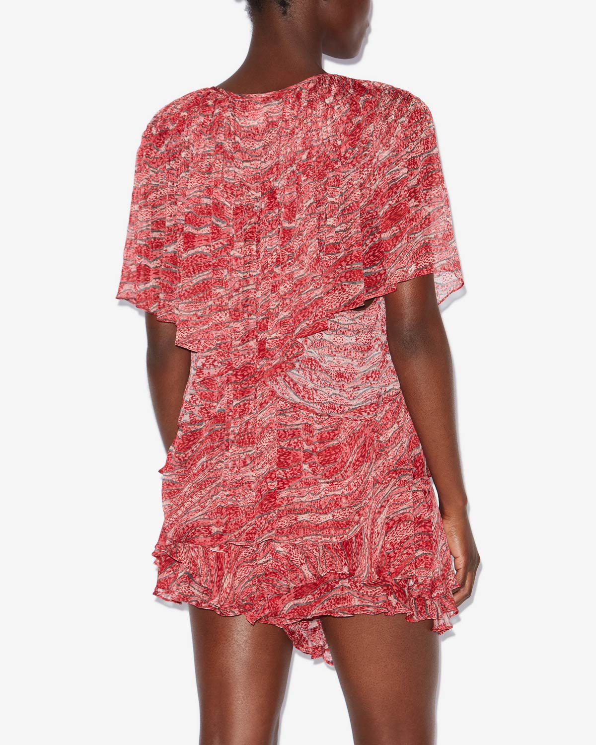 Neslya printed muslin top - Red - Woman - 4