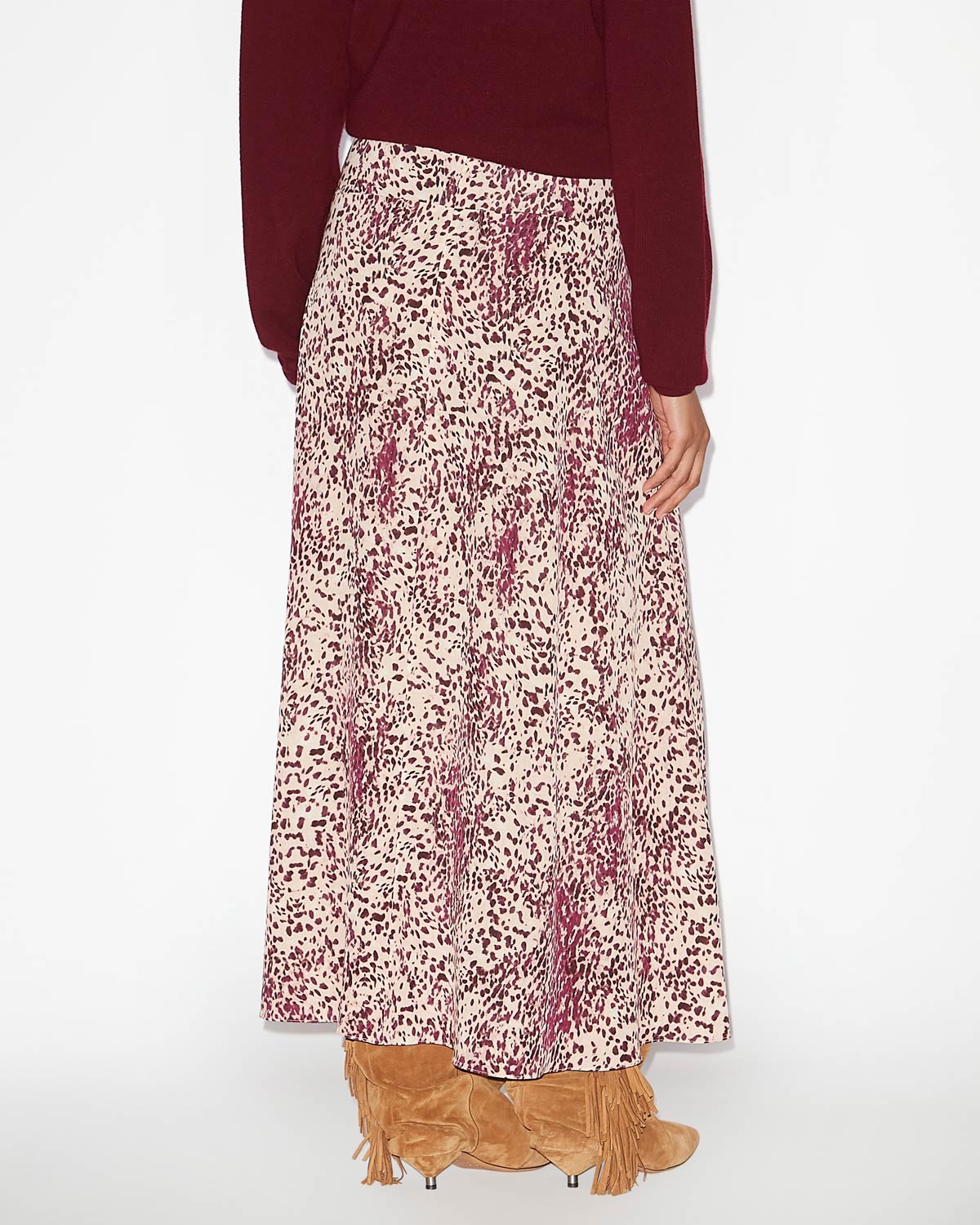 Sakura skirt Woman Purple-ecru 4