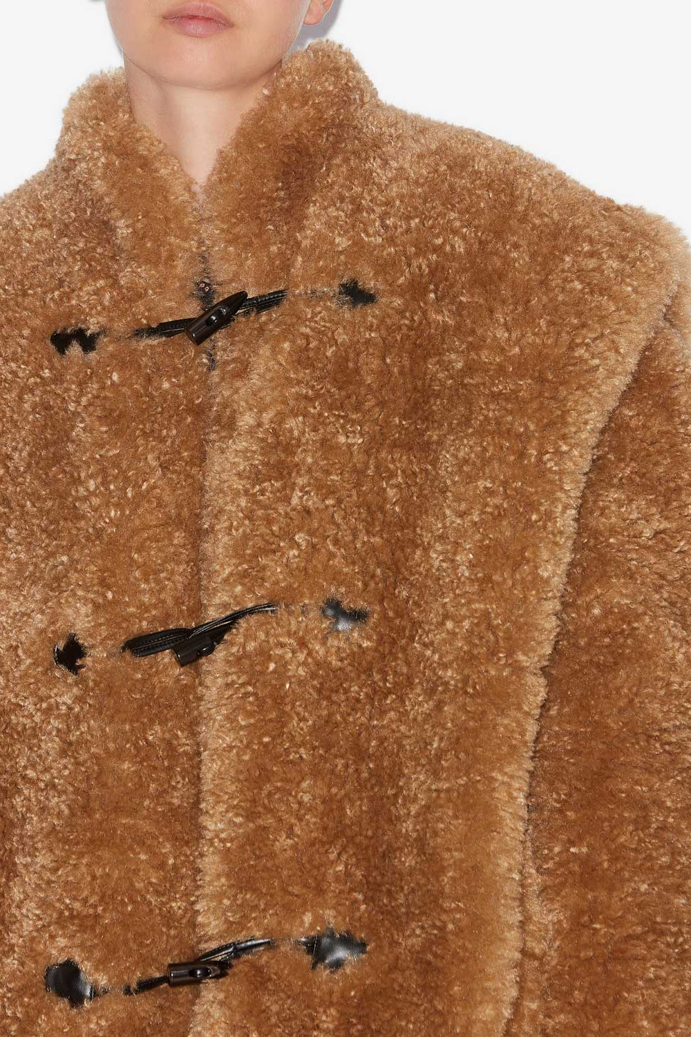 Avalia カーリーフェイクファー コート - Camel - Woman - 3