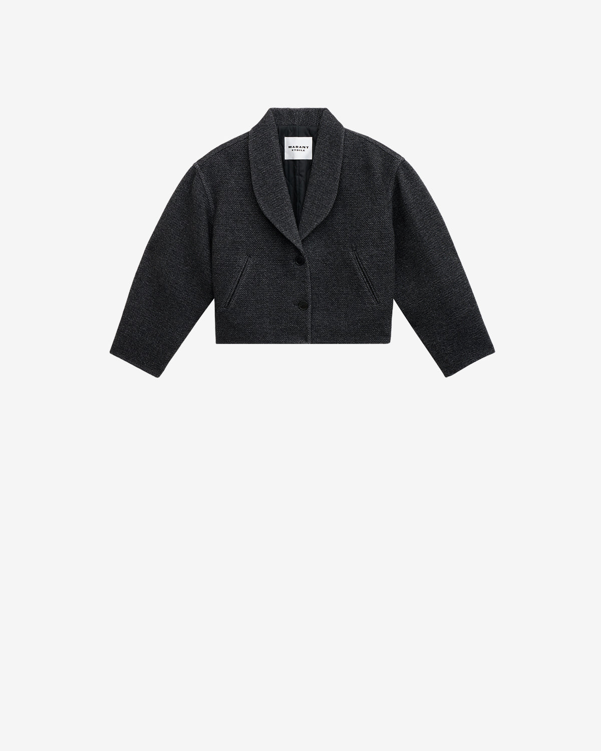 Kurzmantel lanna aus schurwolle - Anthracite - Woman - 5
