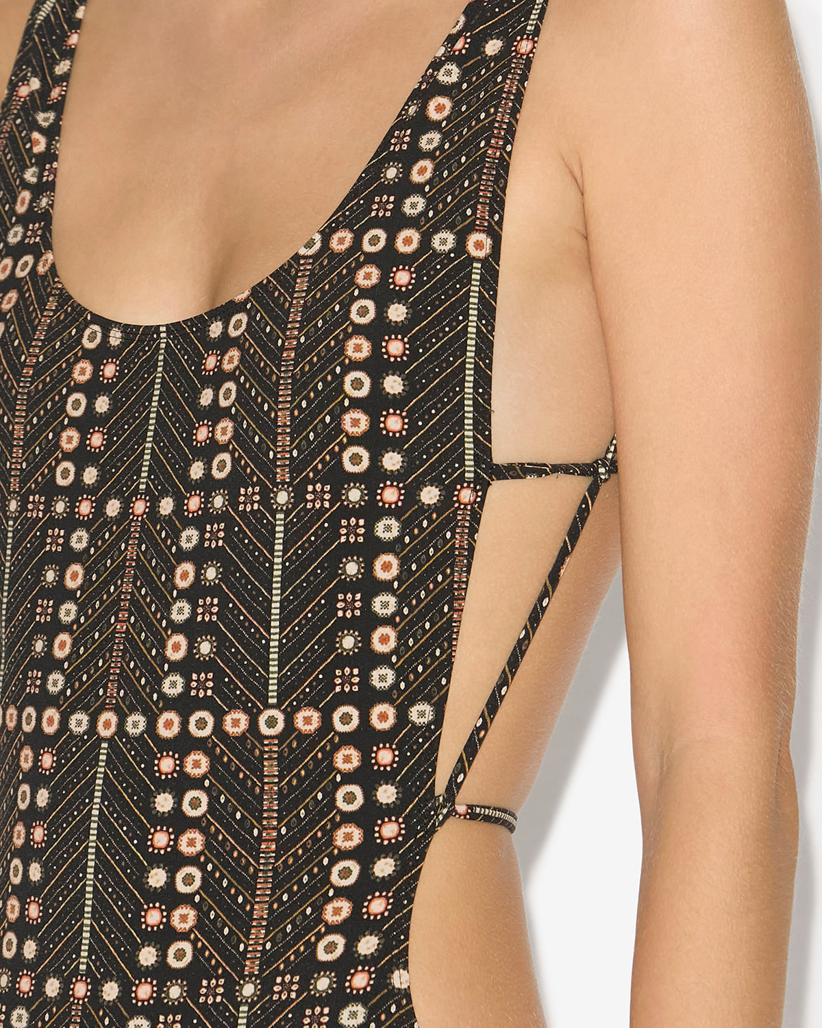 Costume intero tenisia con stampa - Nero lavato - Woman - 2