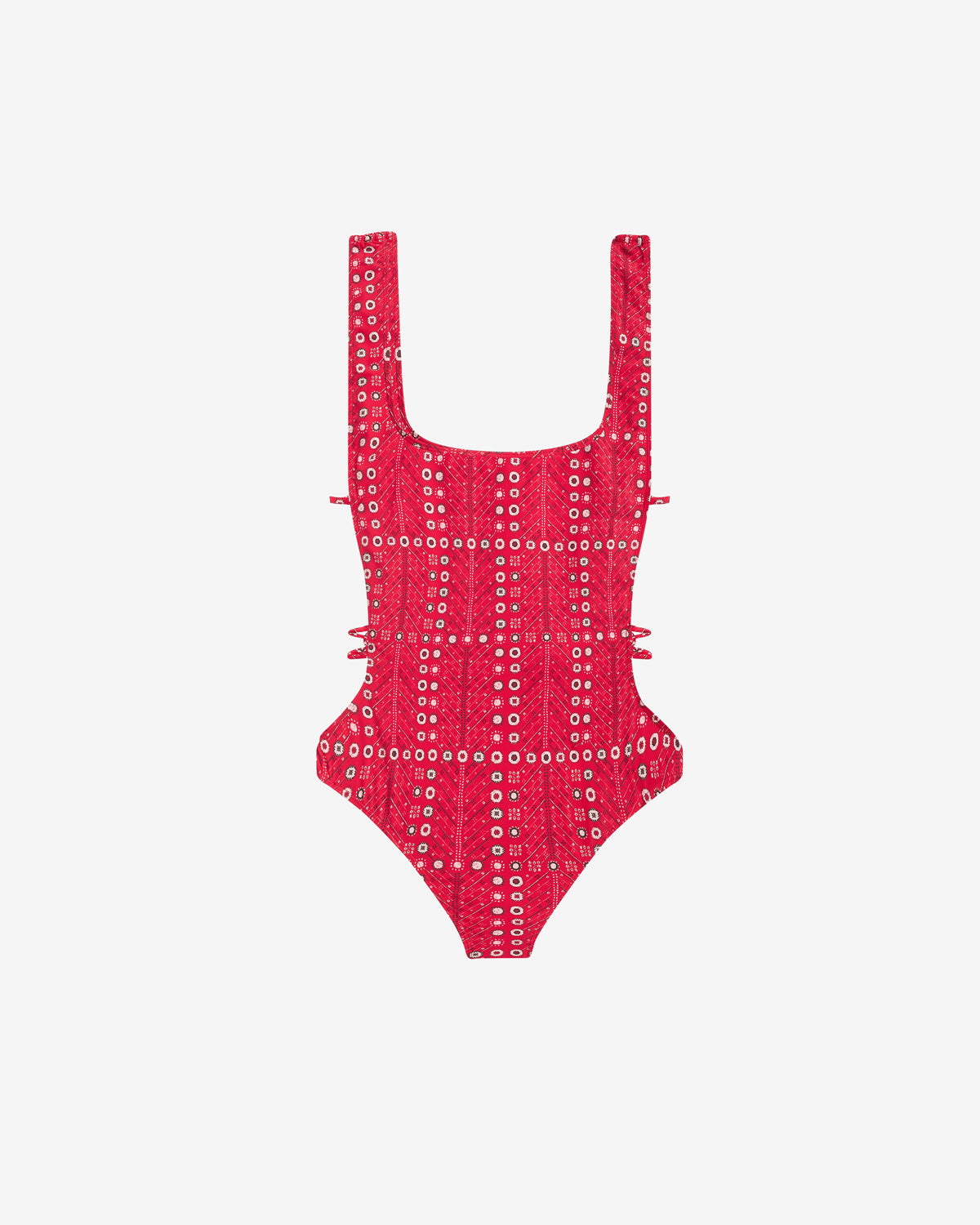 Costume intero tenisia con stampa - Rosso - Woman - 1