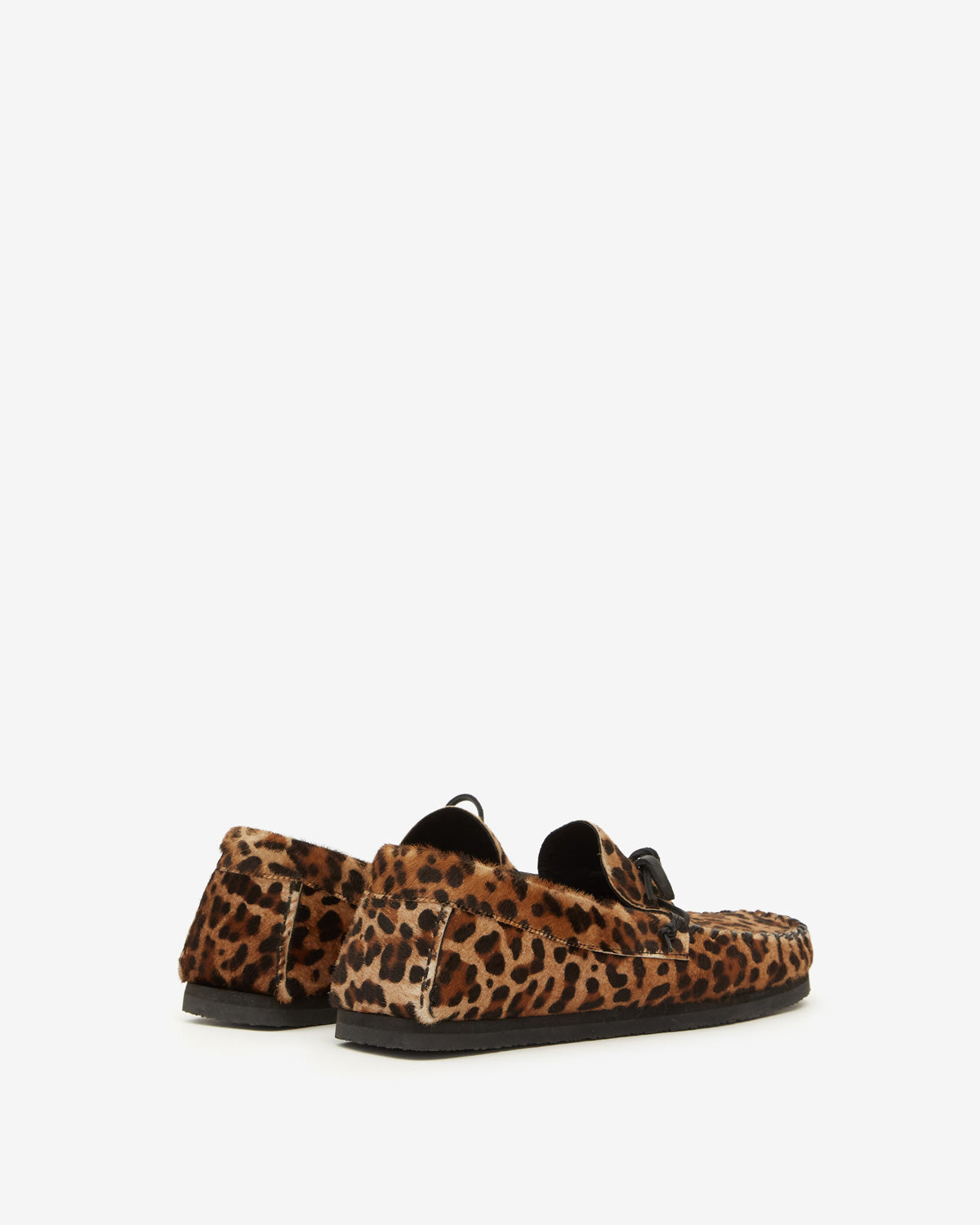 Mokassins fitzo aus bedrucktem leder - Leopard - Man - 2