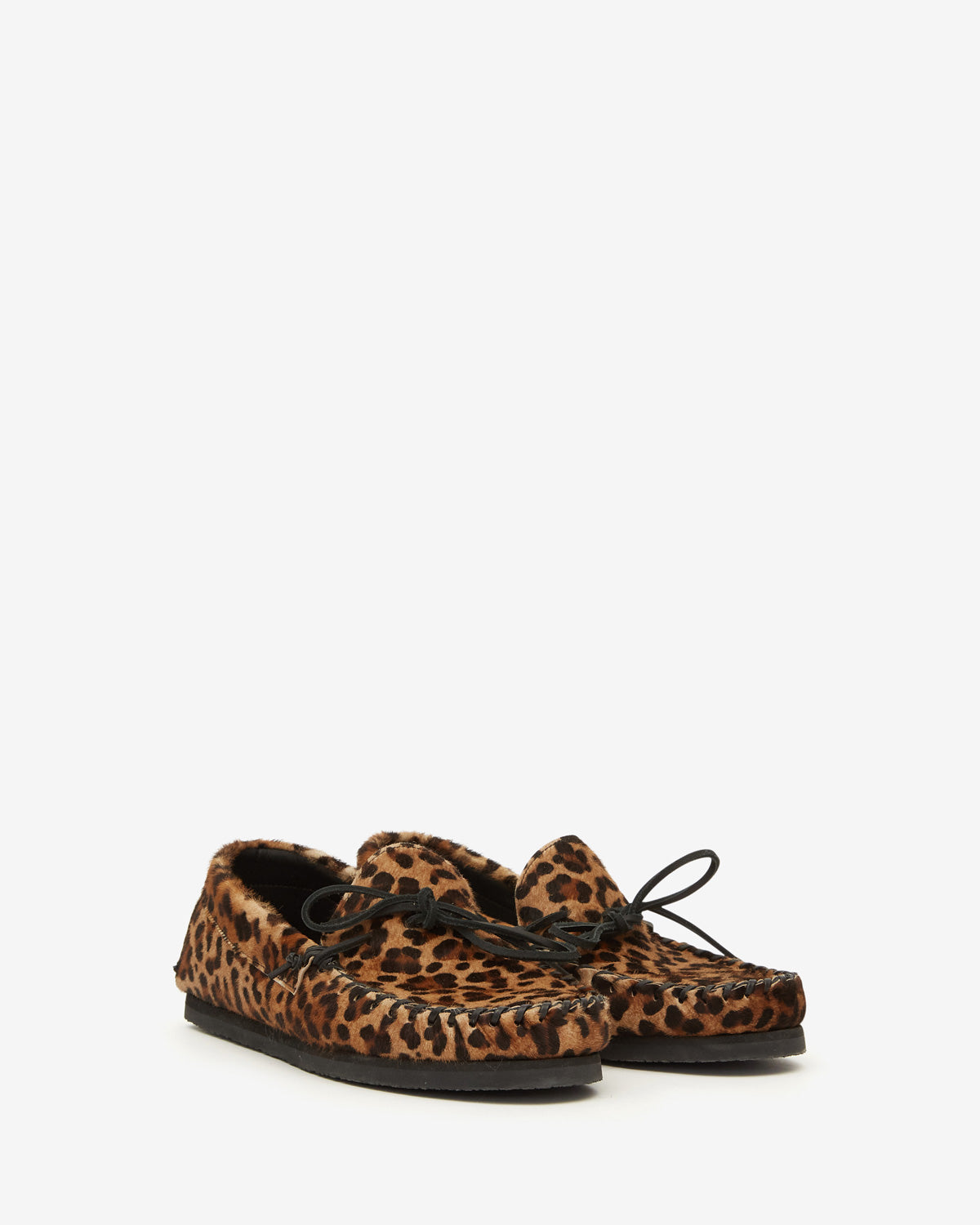 Mokassins fitzo aus bedrucktem leder - Leopard - Man - 3