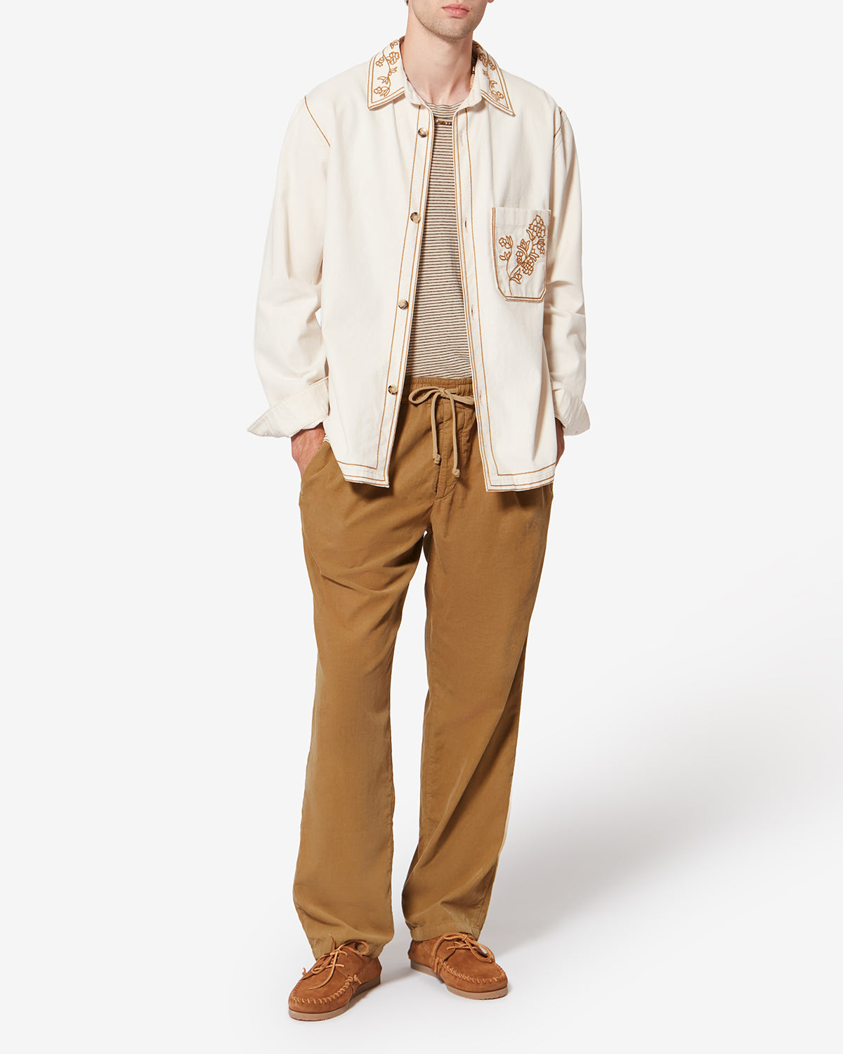 Weite samthose nirlen - Light bronze - Man - 1