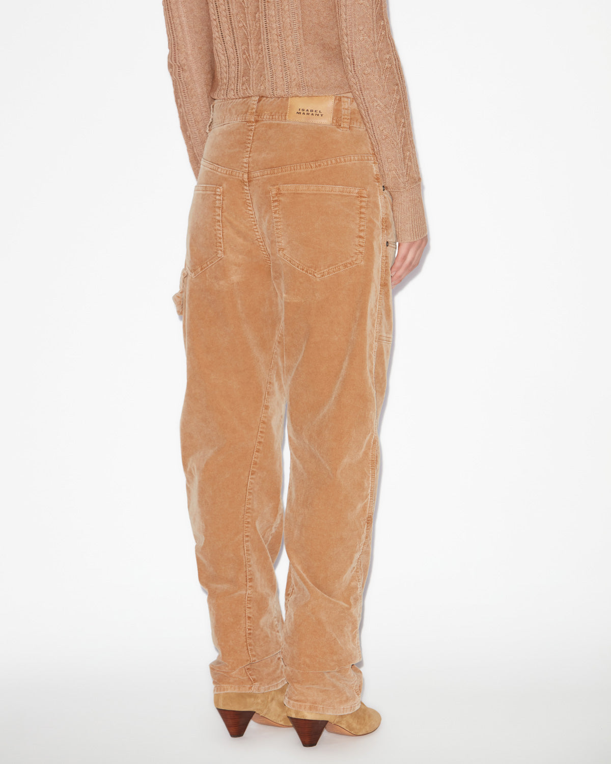 Hose lois aus cordsamt mit niedriger taille - Camel - Woman - 4