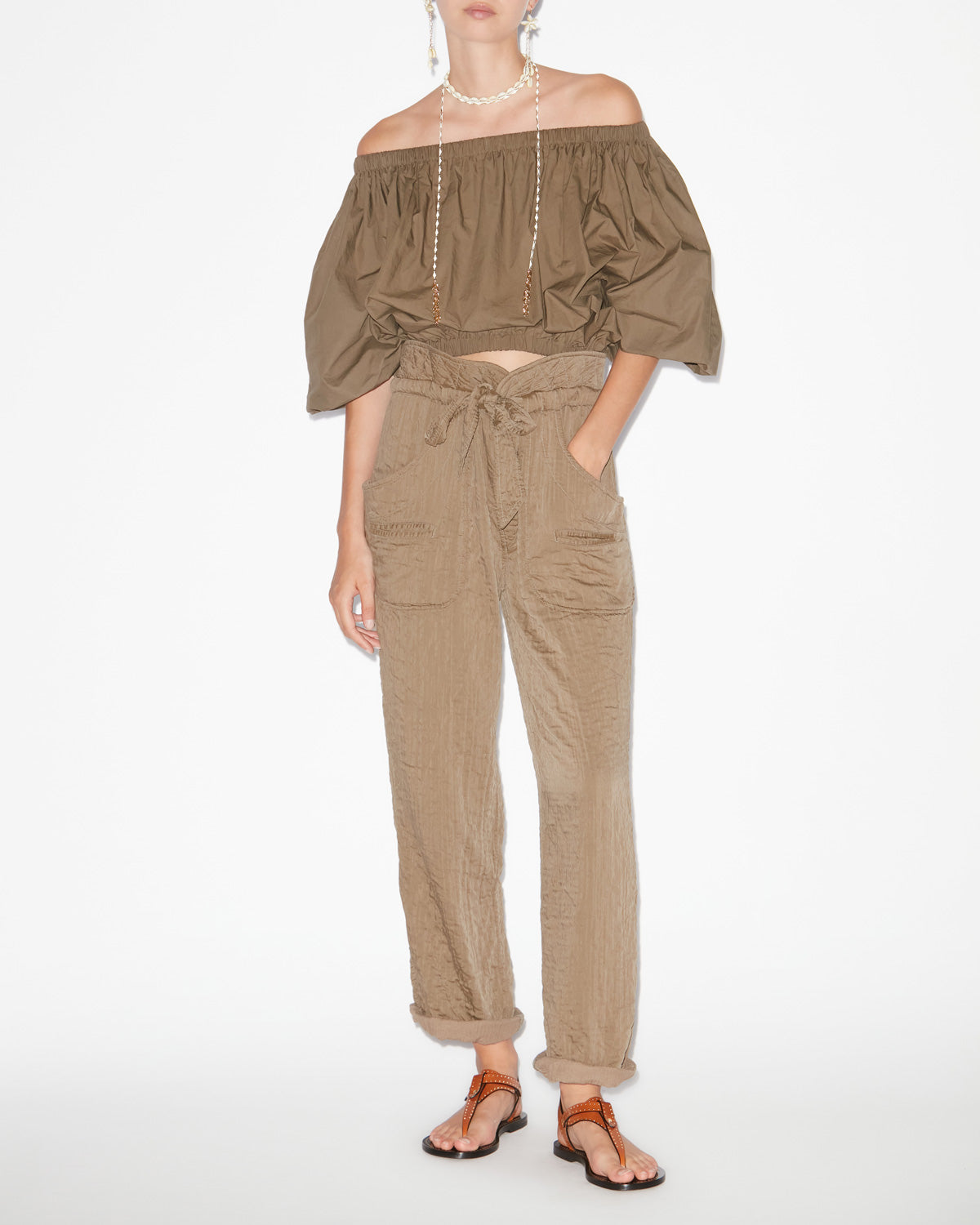 Serida pants Woman Khaki 4