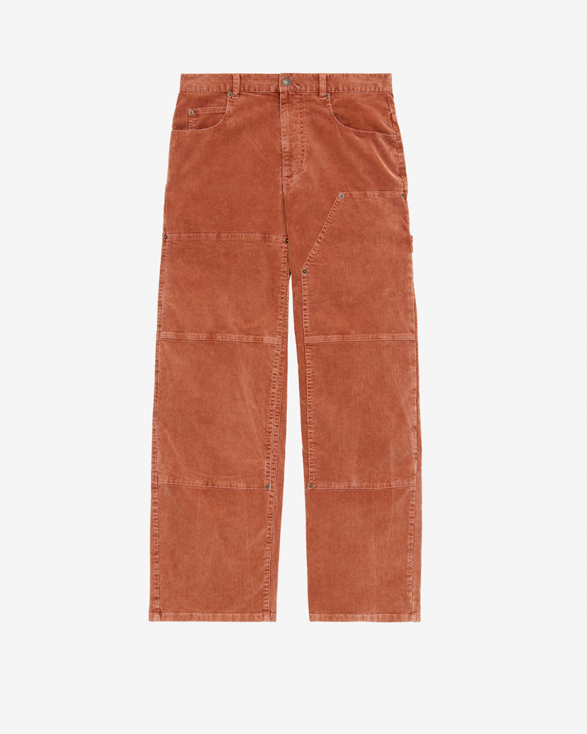Weite hose lorson aus cordsamt - Orange - Man - 5
