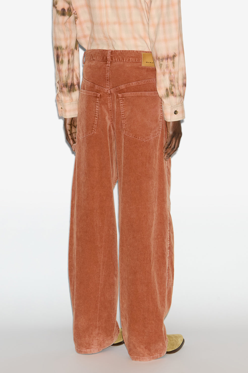 Pantalon large lorson en velours côtelé - Orange - Man - 5