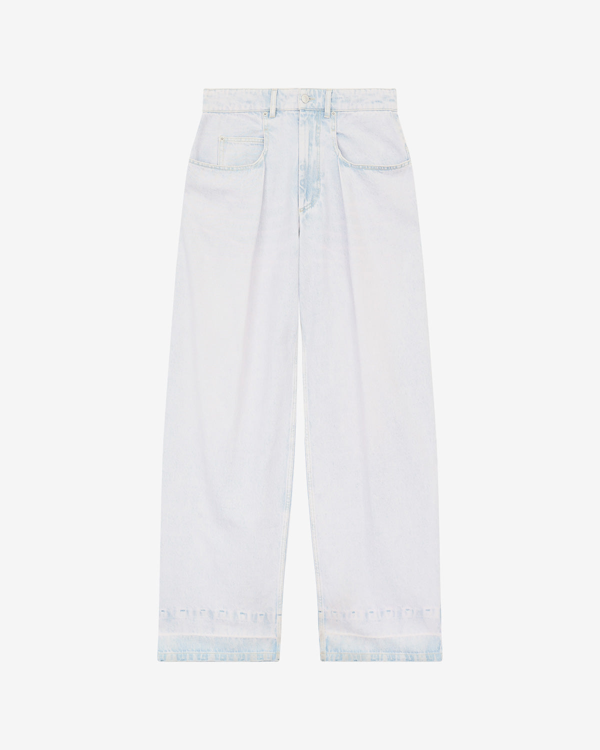 Vaqueros holgados de denim plisados rachelle - Azul claro - Woman - 5
