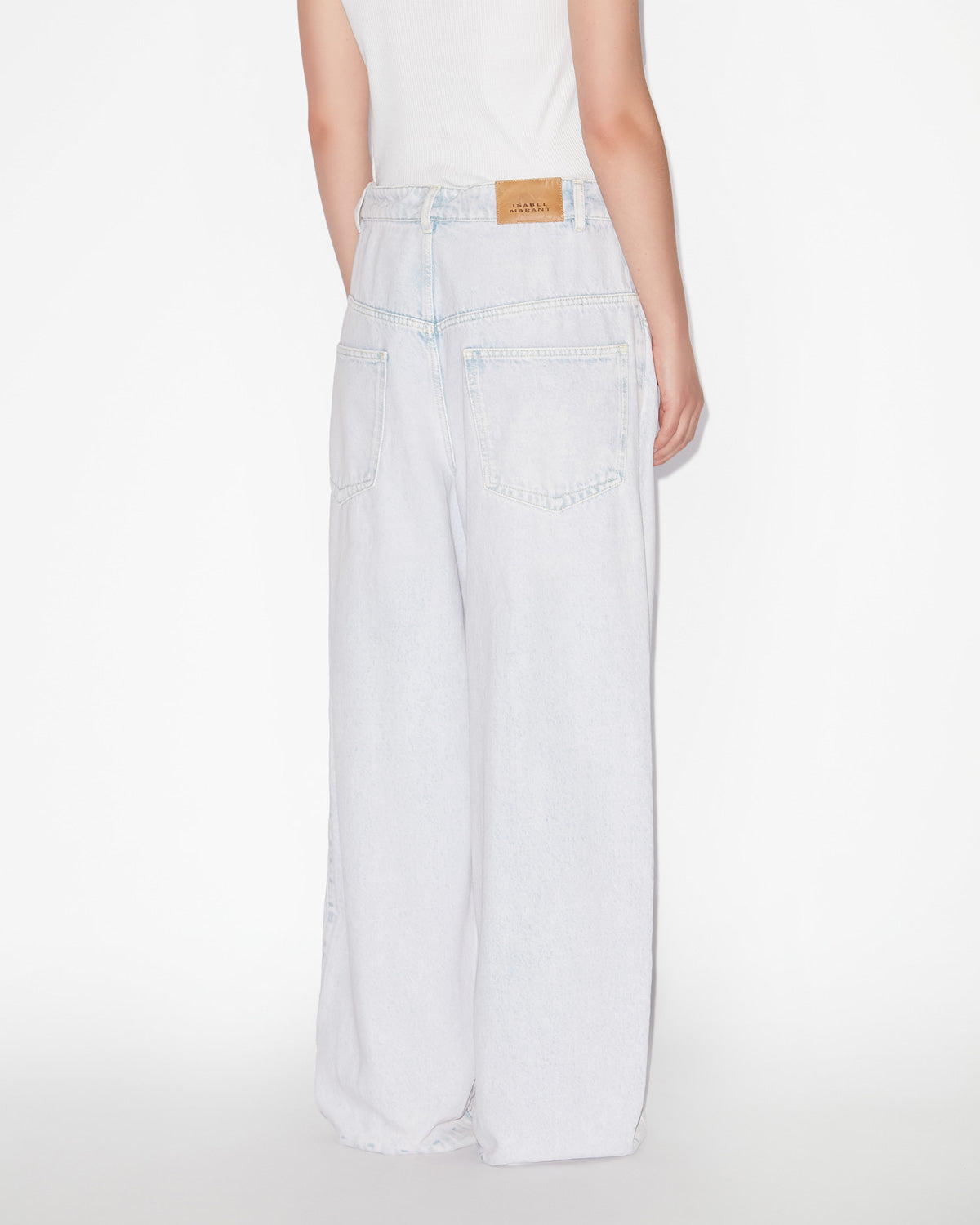 Vaqueros holgados de denim plisados rachelle - Azul claro - Woman - 4