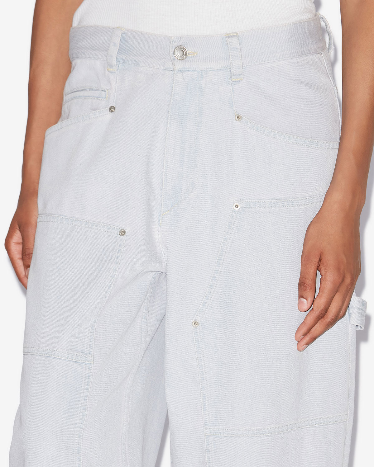 Pantaloni ophra Woman Azzurro 4